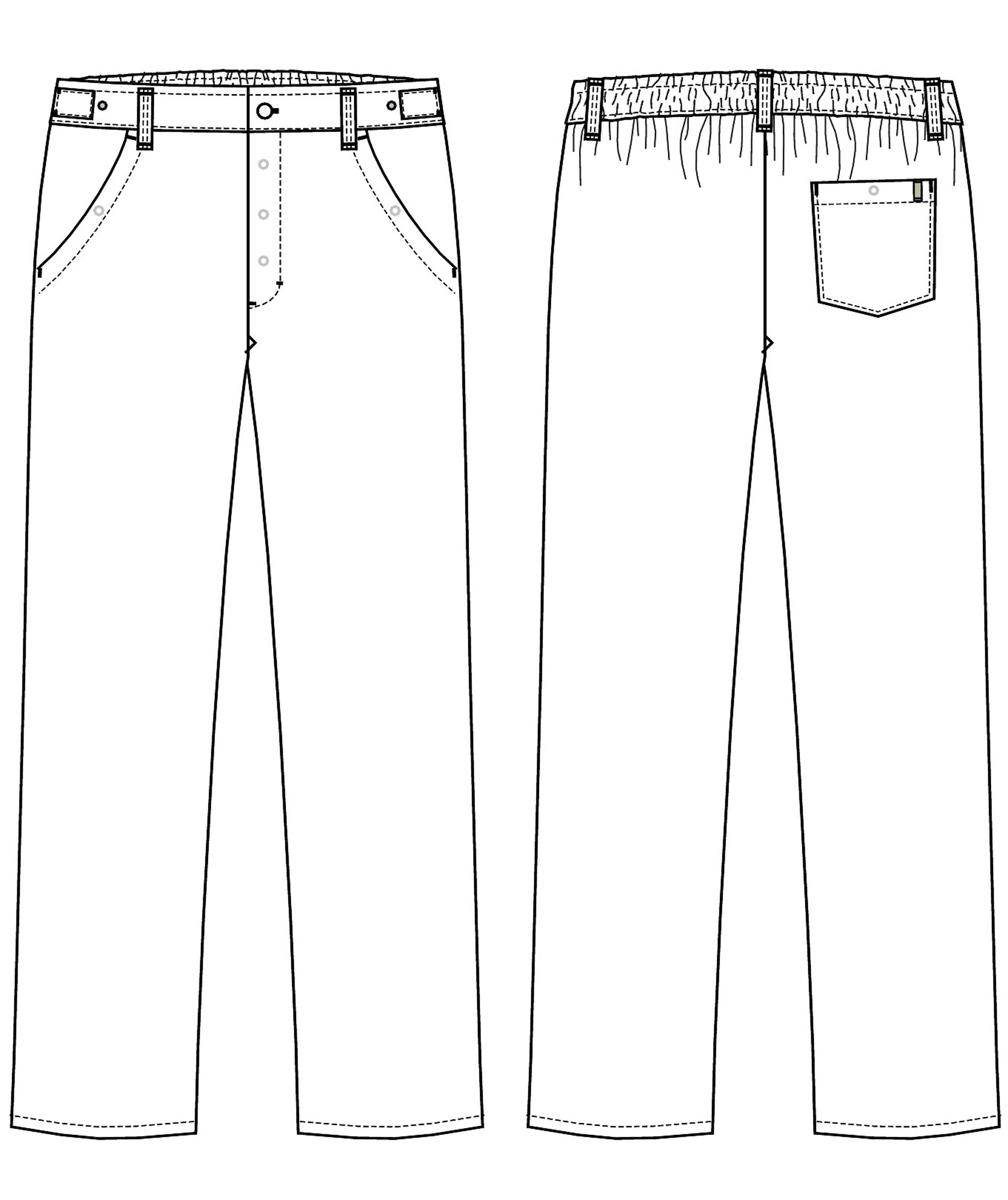 Kentaur HACCP-gepr&uuml;ft -Hose mit extra Beinl&auml;nge, Wei&szlig;