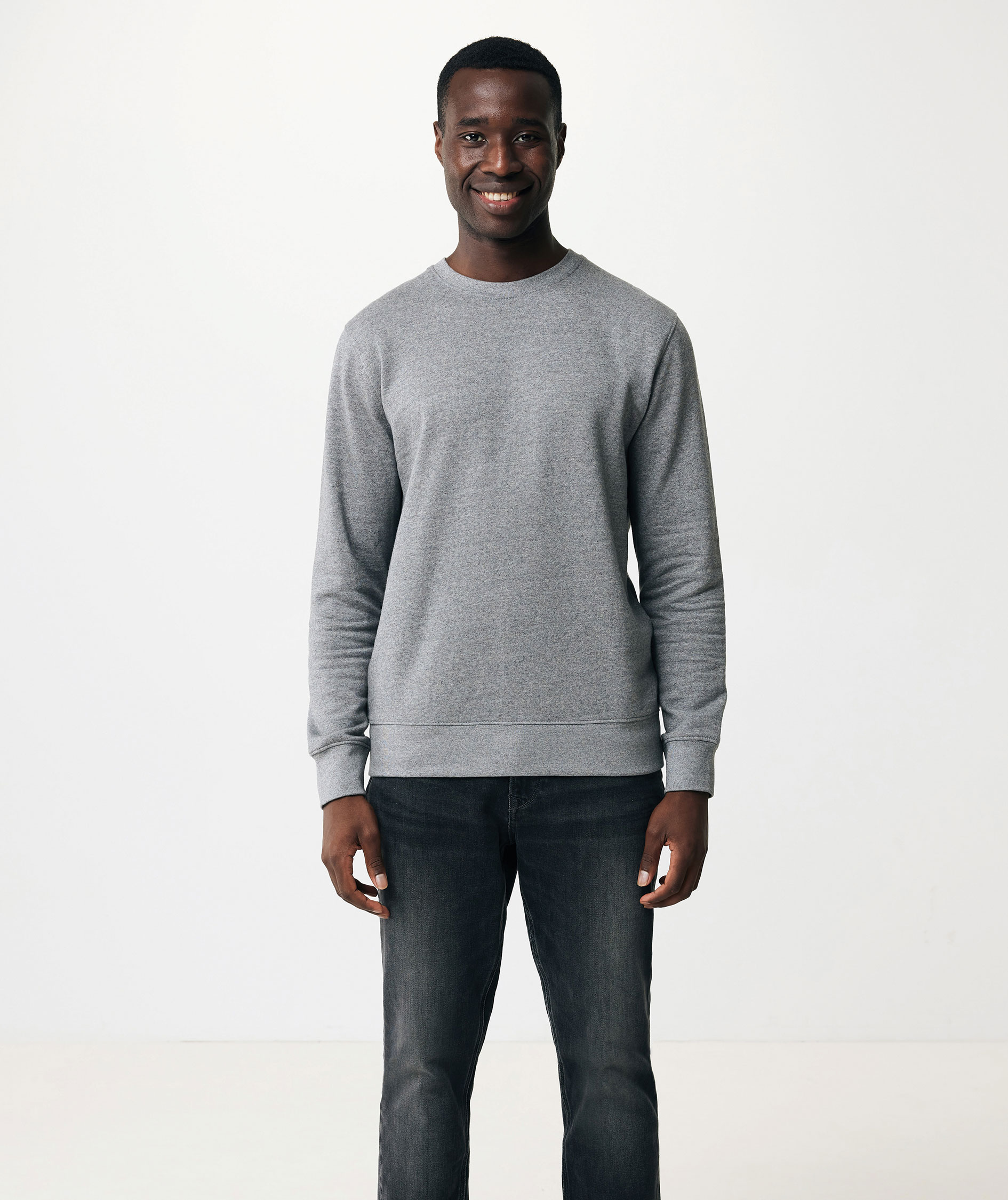 Iqoniq Etosha sweatshirt, Light Heather Anthracite