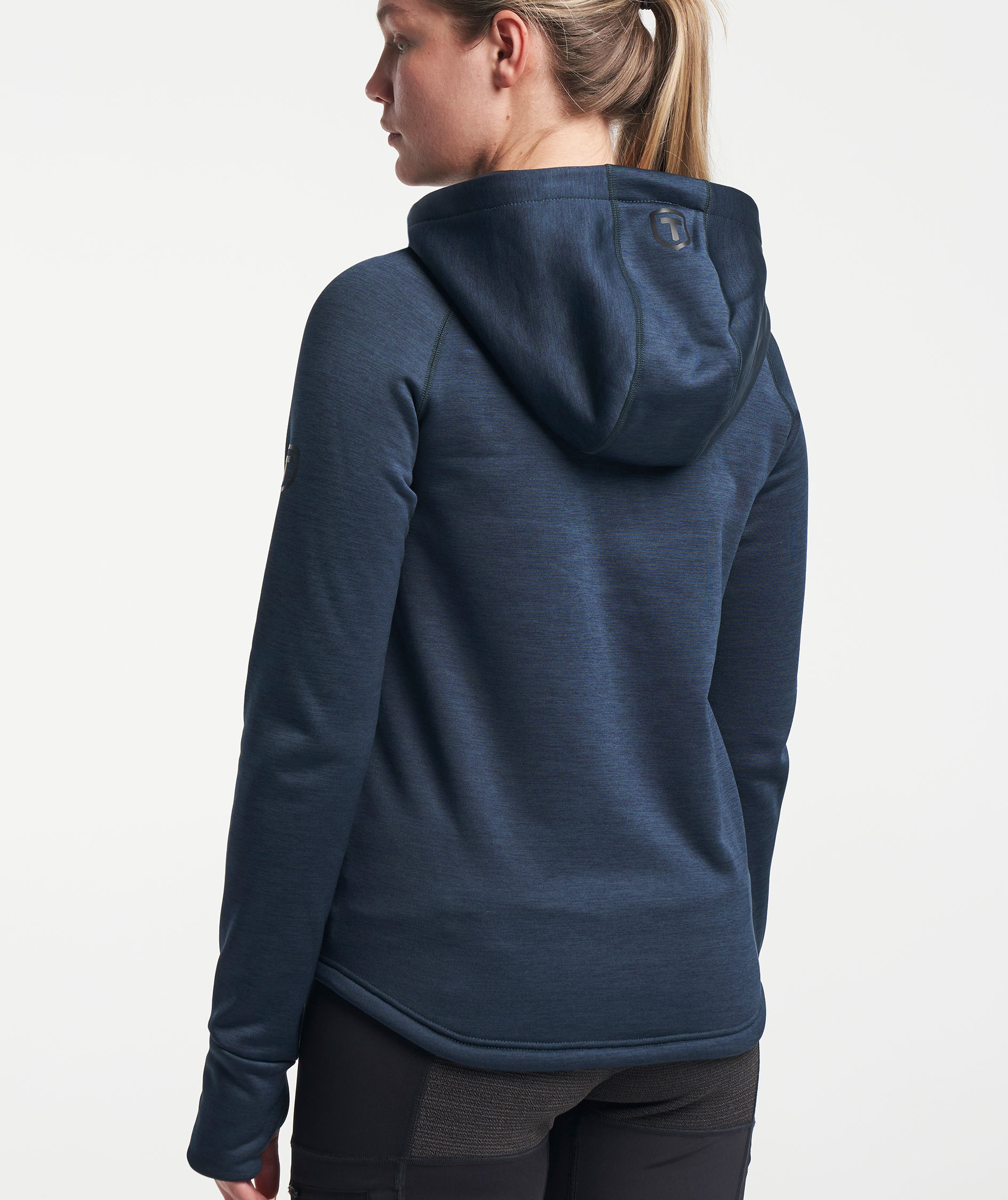 Tenson TXlite hoodie dam med blixtl&aring;s, Dark blue, large image number 7