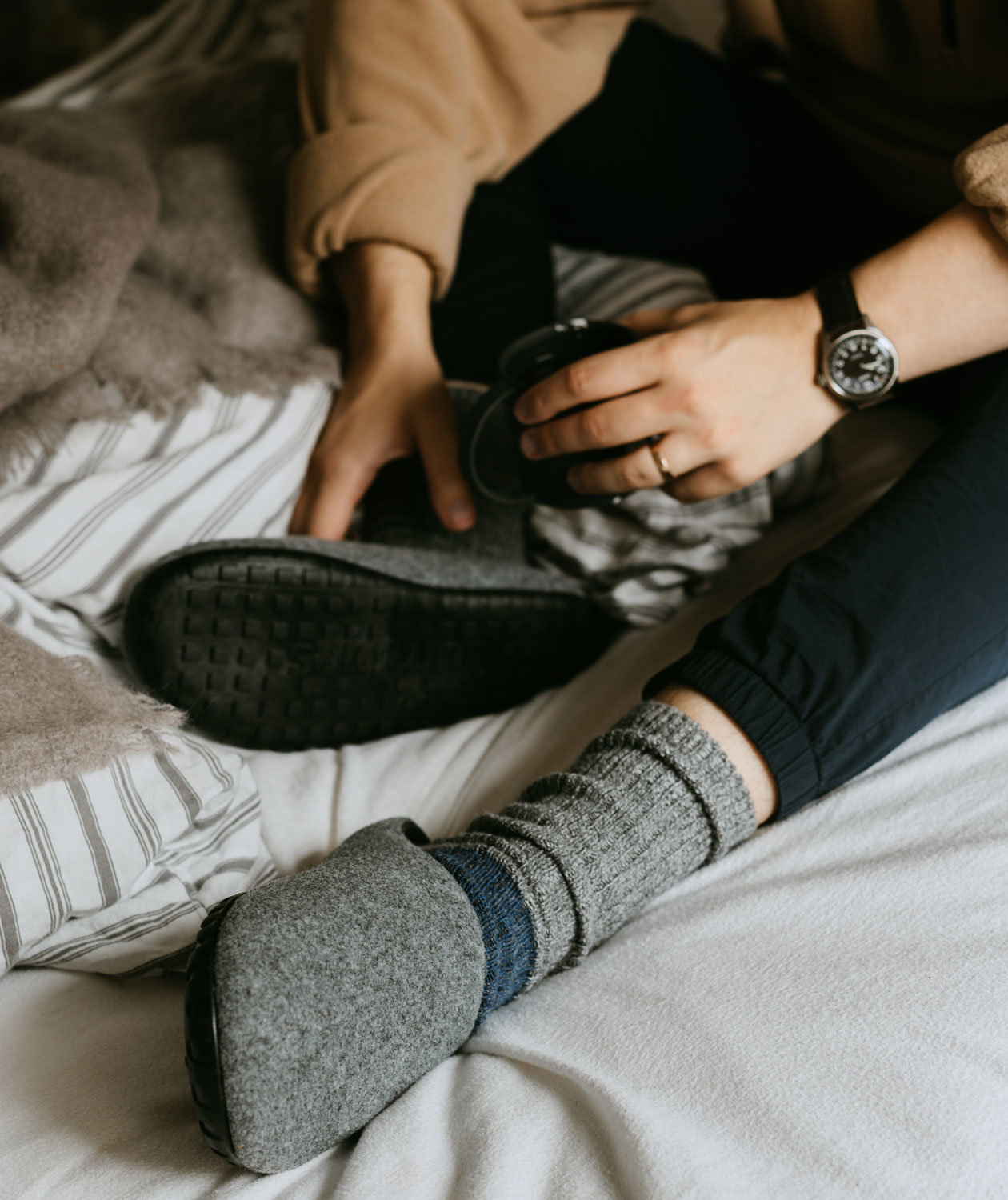 Gumbies Outback Slipper Hausschuhe, Grey/Charcoal, large image number 2