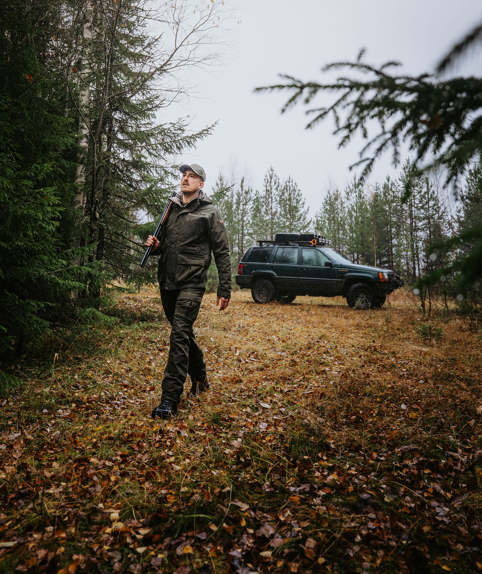 Pinewood Furudal Expert 2L Hunting bukser, Dark Mossgreen, large image number 1