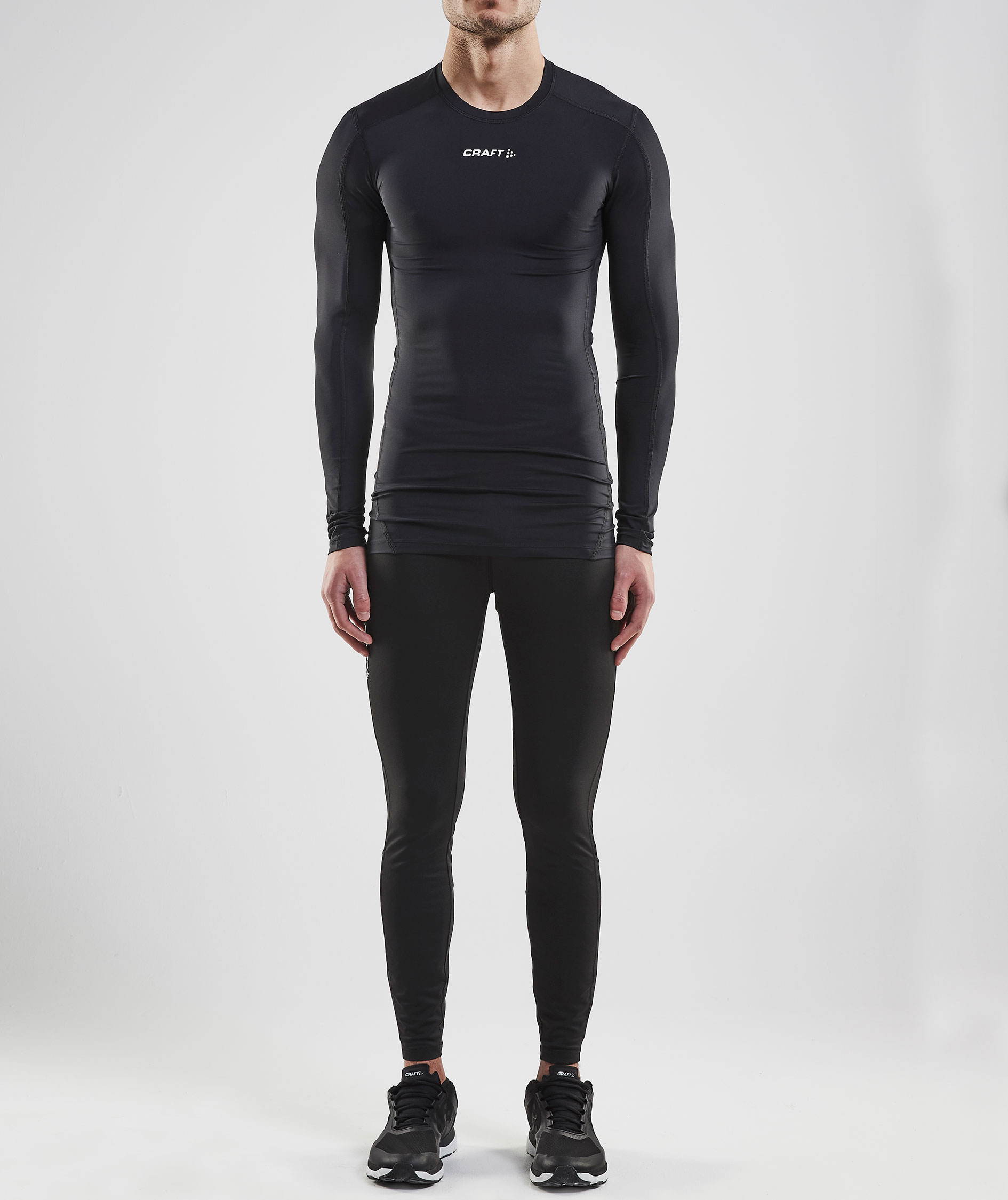 Craft Pro Control Compression l&aring;ng&auml;rmad T-shirt, Black
