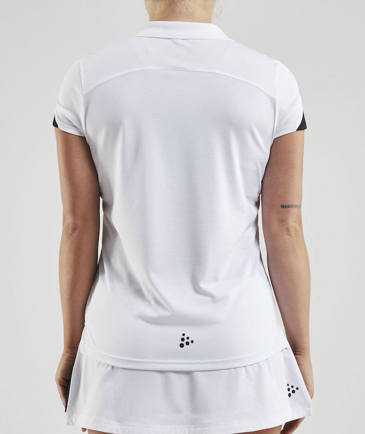 Craft Pro Control Impact Damen Poloshirt, White/black, large image number 2