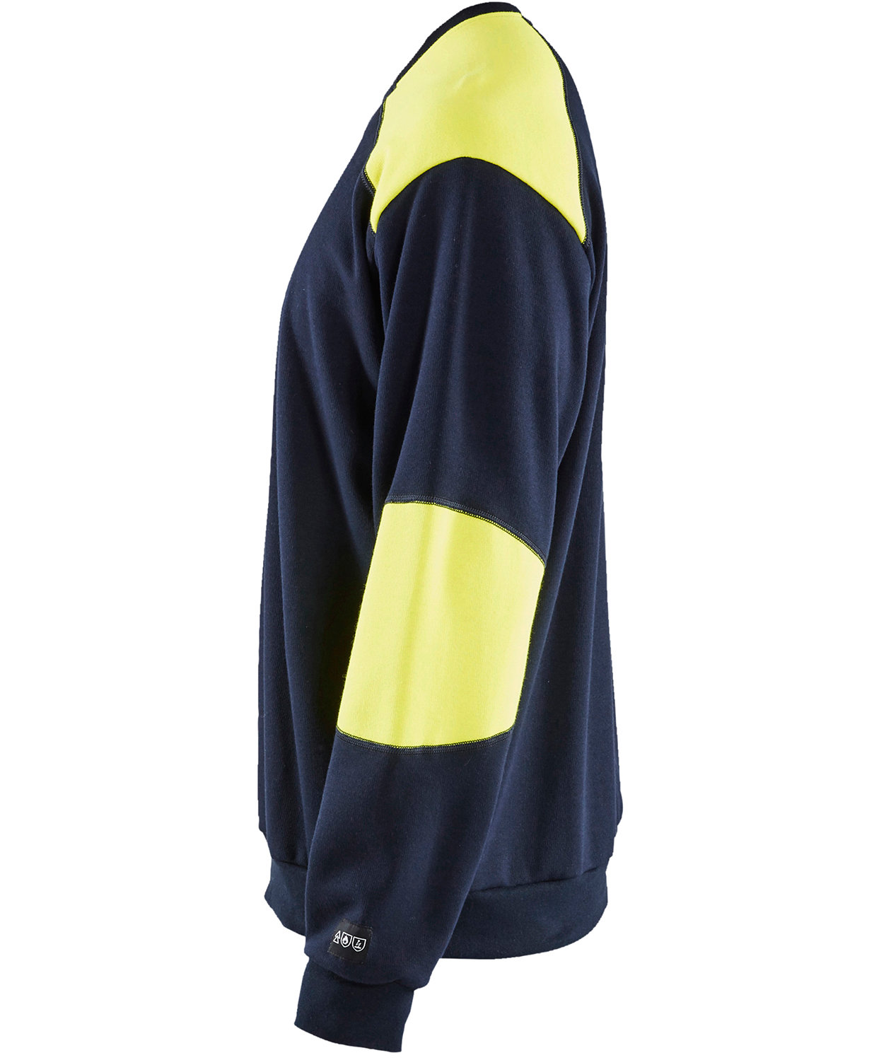 Bl&aring;kl&auml;der Anti-flame sweatshirt, Marin/Hi-Vis gul, large image number 2