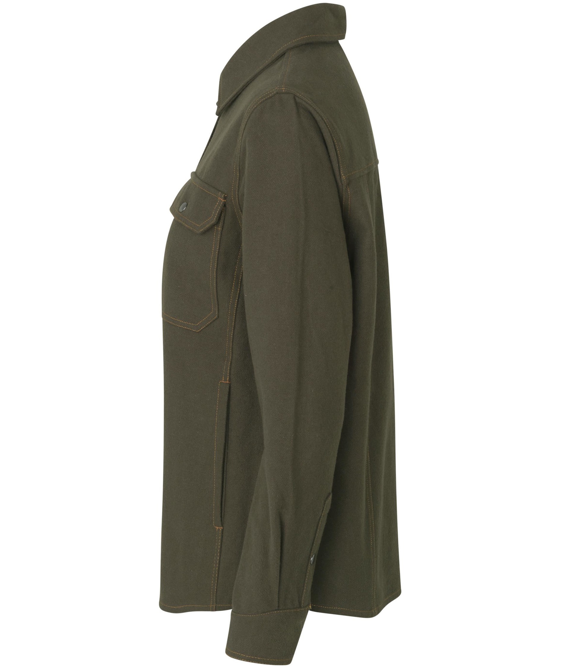 ID women's Modern fit flannel shirt, Olive, large image number 2