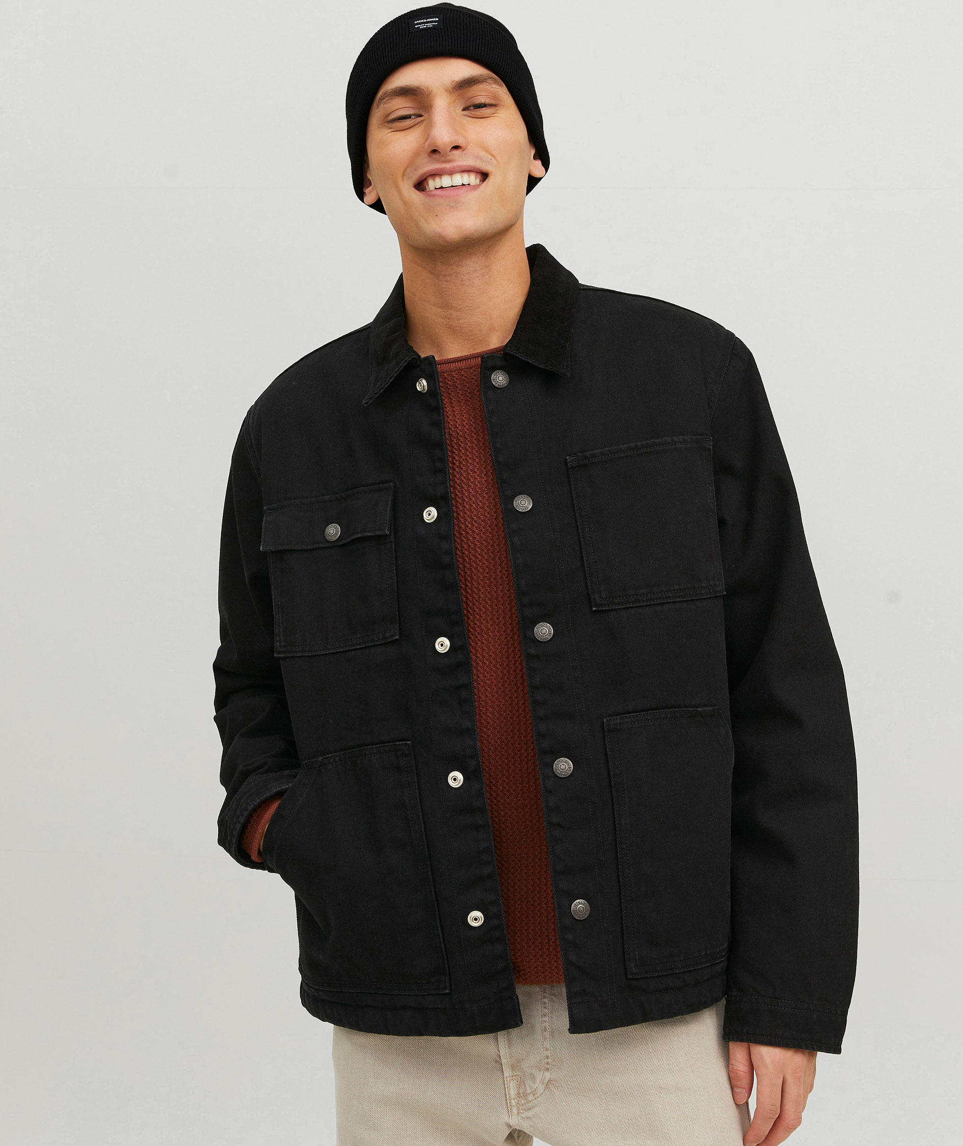 Jack & Jones JACDNA Beanie, Black, Black, large image number 3