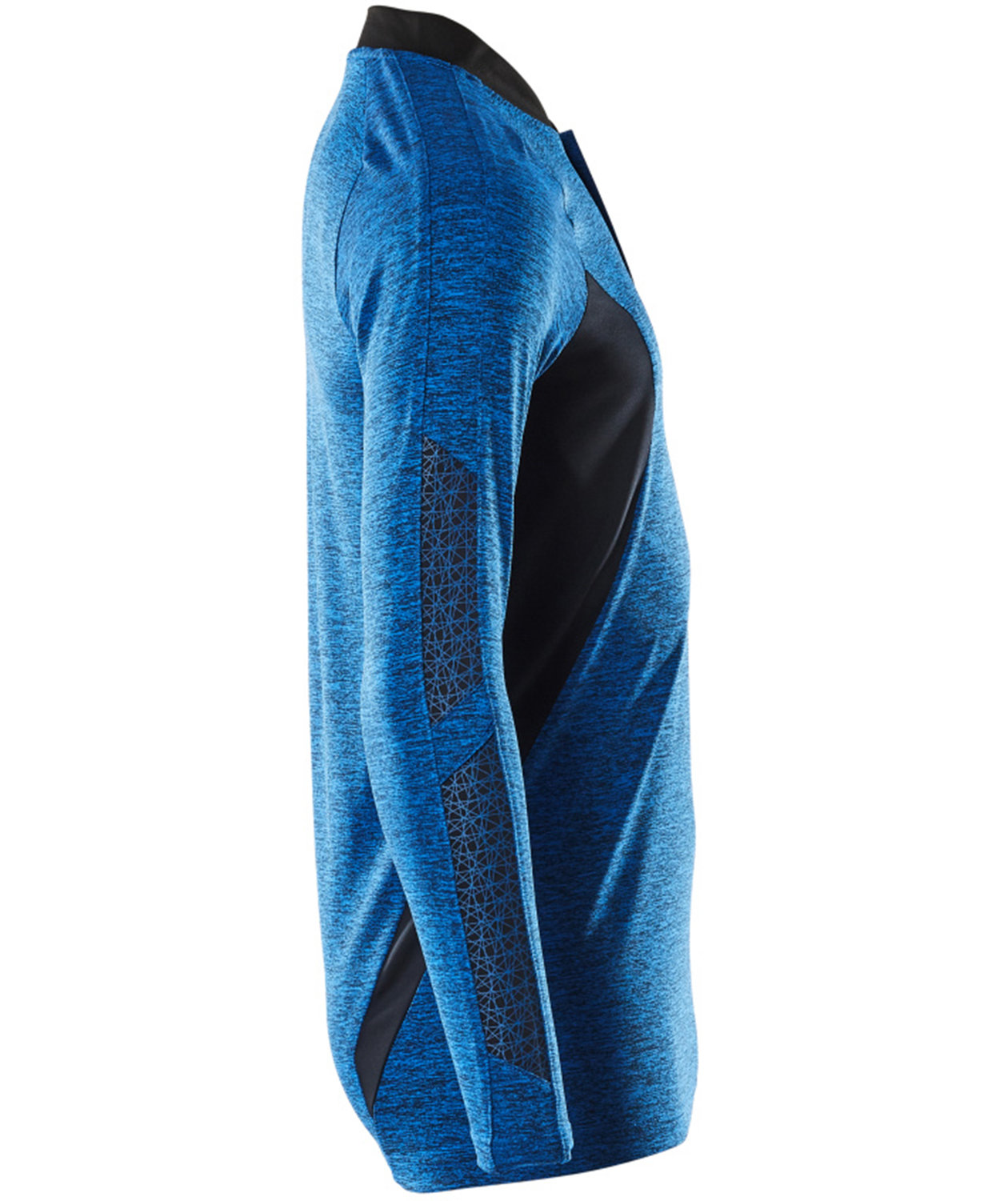 Mascot Accelerate Coolmax langermet polo T-skjorte, Asurbl&aring;/M&oslash;rk Marine, large image number 2