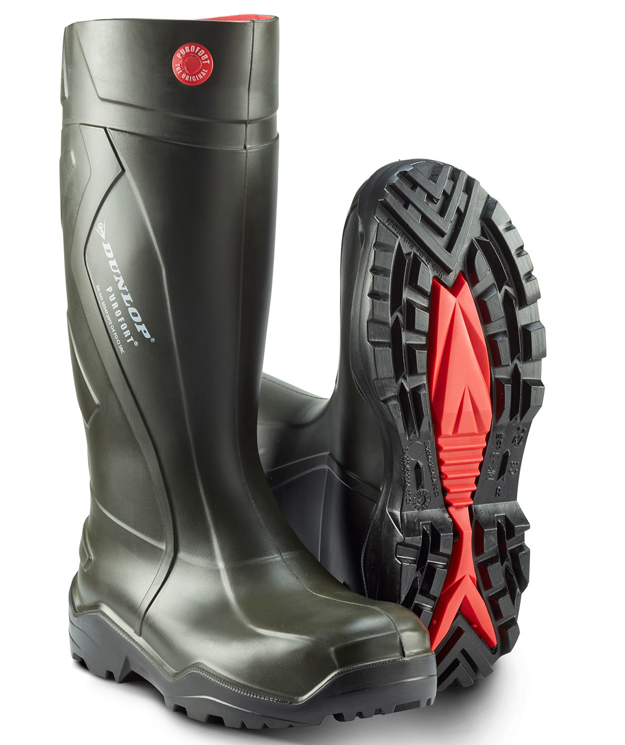 Dunlop Purofort+ Sicherheitsgummistiefel S5, Gr&uuml;n