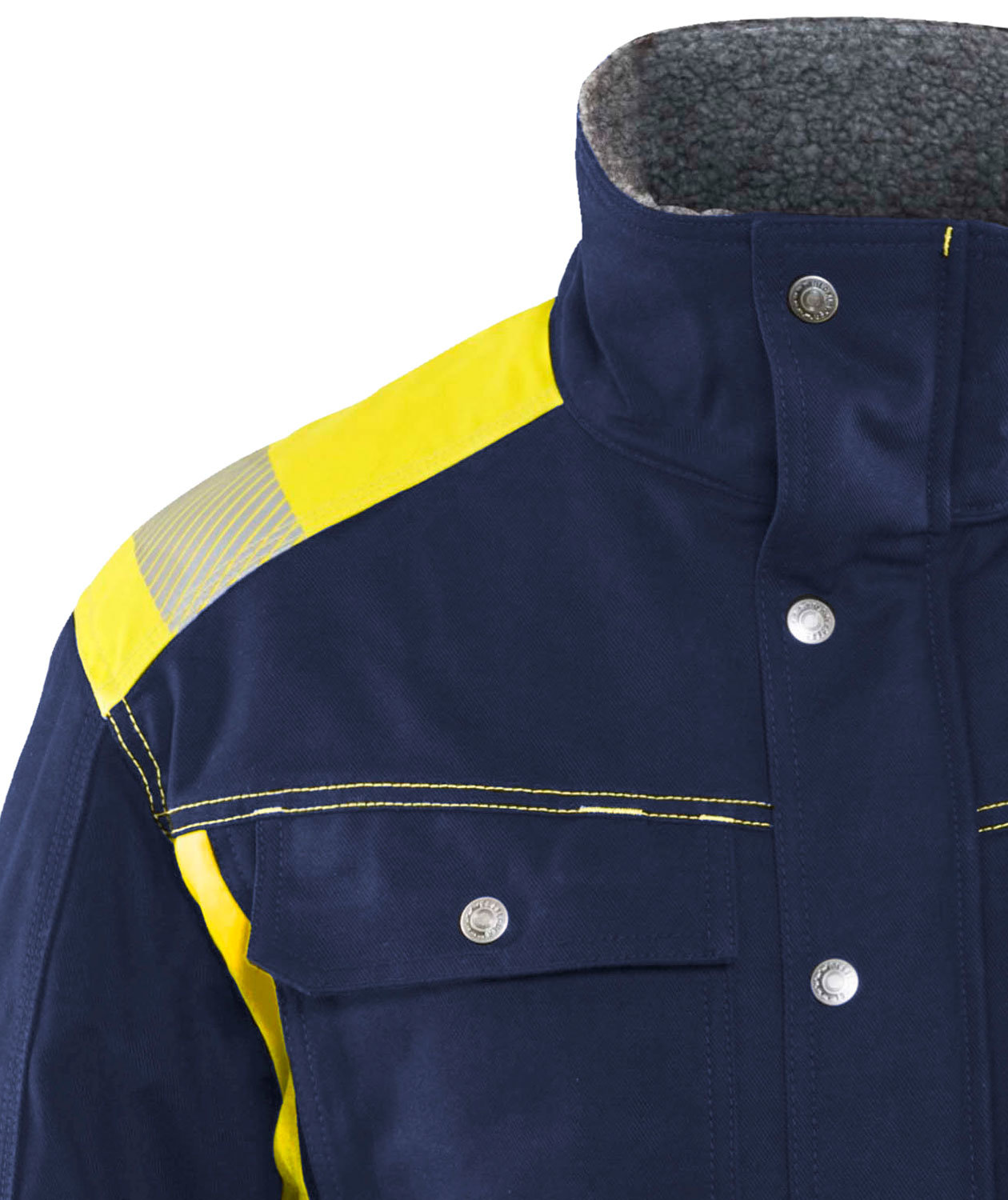 Bl&aring;kl&auml;der winter work jacket, Marine Blue/Yellow, large image number 2