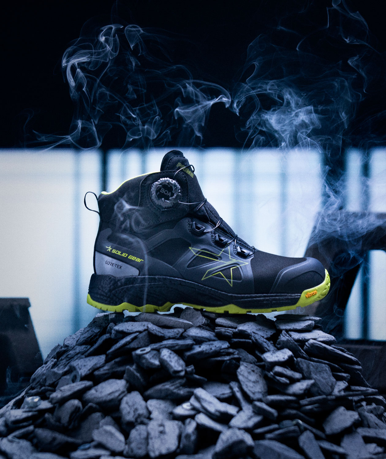 Solid Gear Prime GTX Mid safety boots S3, Black/Yellow, large image number 1