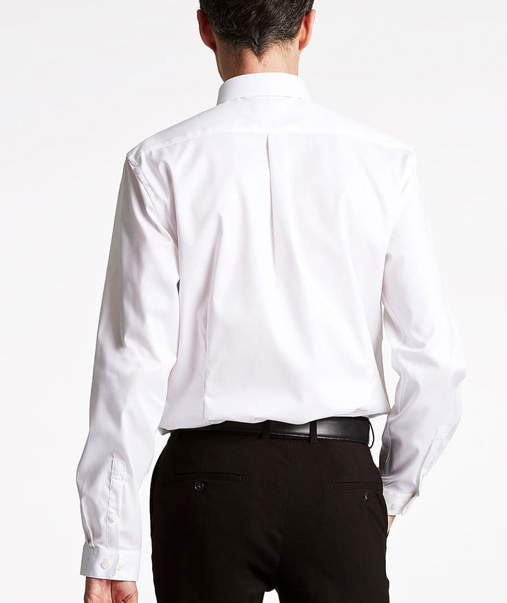 Lindbergh Twill Stretch Slim fit skjorta, Vit, large image number 3