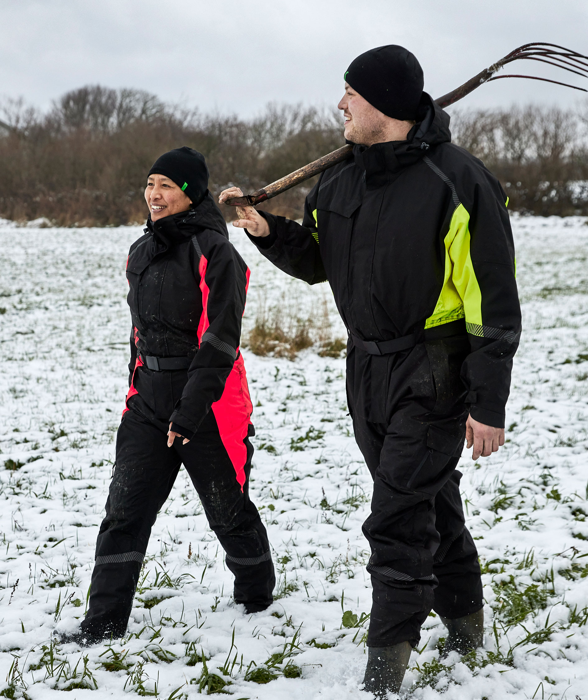 ELKA Working Xtreme dame vinterkjeledress, Svart/R&oslash;d, large image number 10