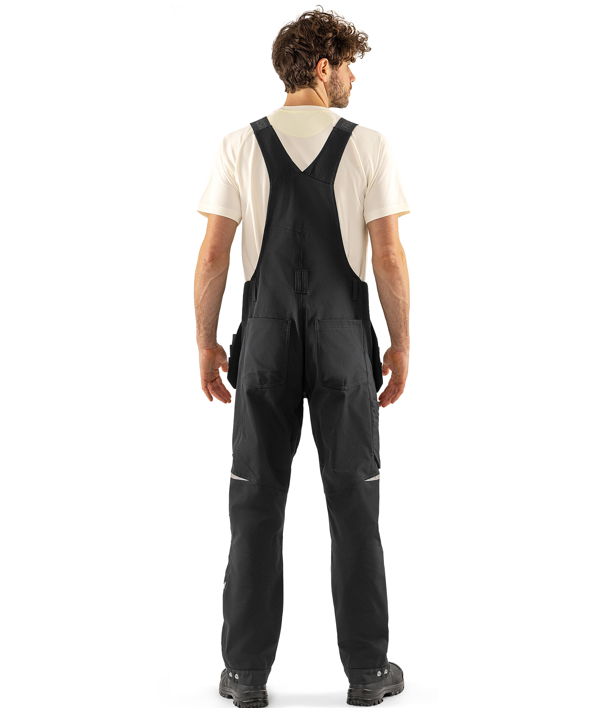 Fristads hantverksh&auml;ngselbyxa 1830 GSTT full stretch, Svart, large image number 4