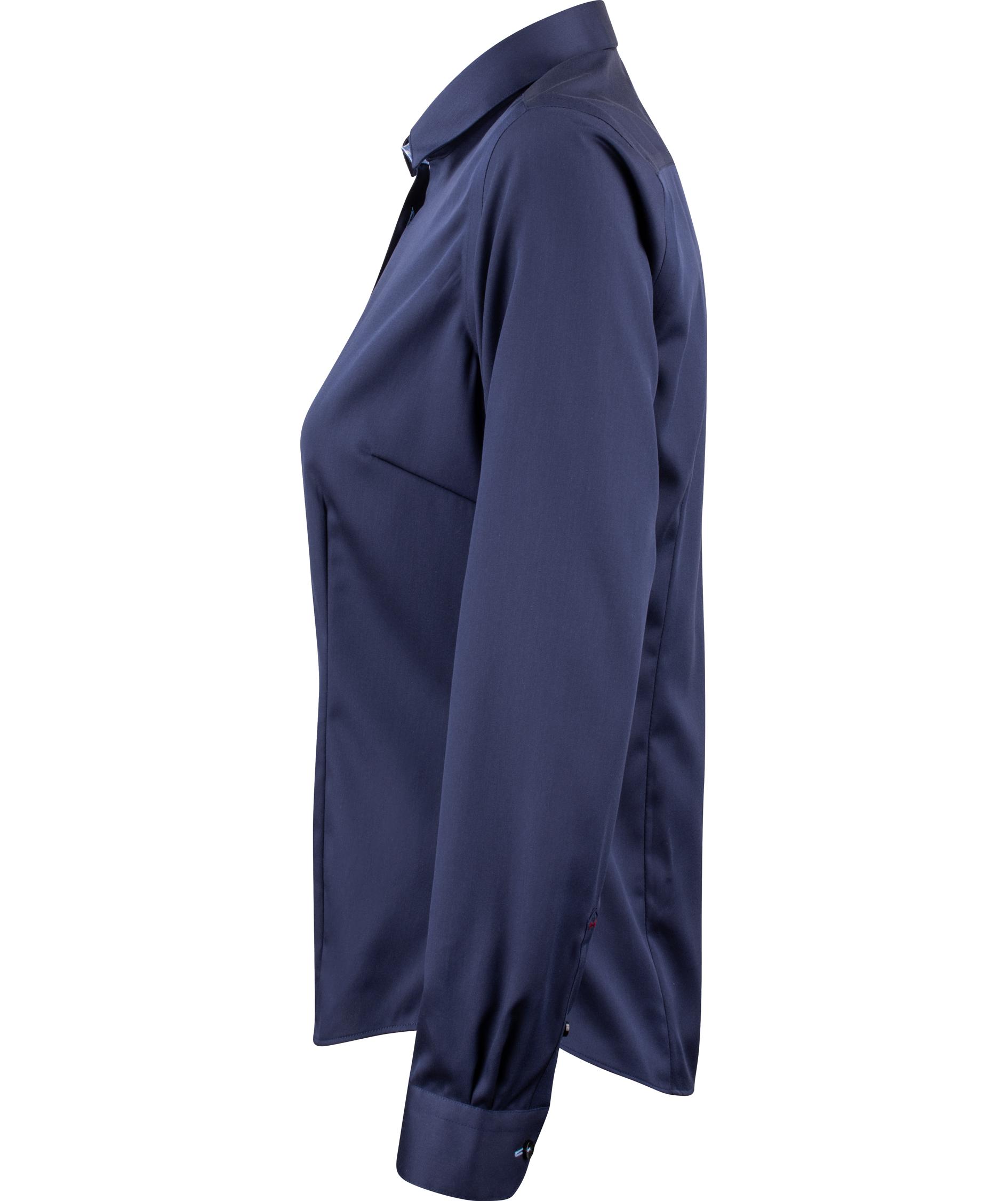 J. Harvest & Frost Twill Red Bow 20 lady fit skjorta, Navy/Sky Blue, large image number 2