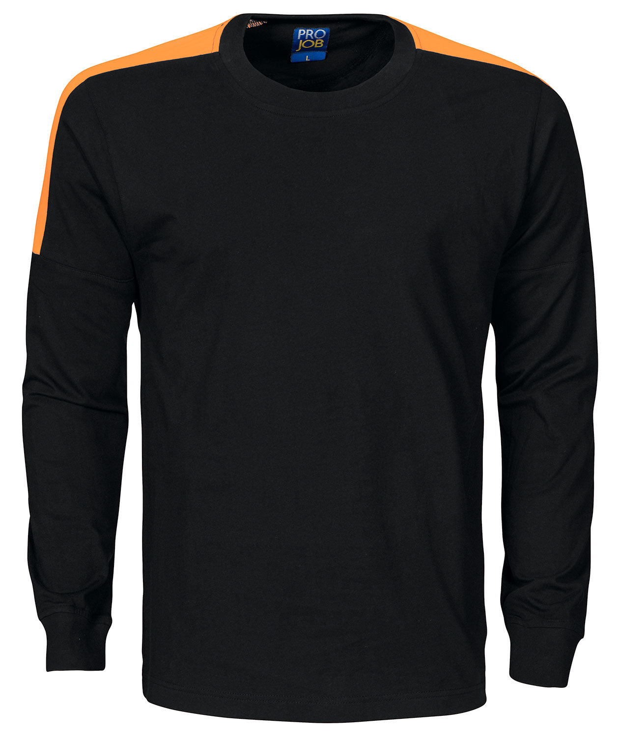 ProJob l&aring;ng&auml;rmad T-shirt 2020, Svart/Orange