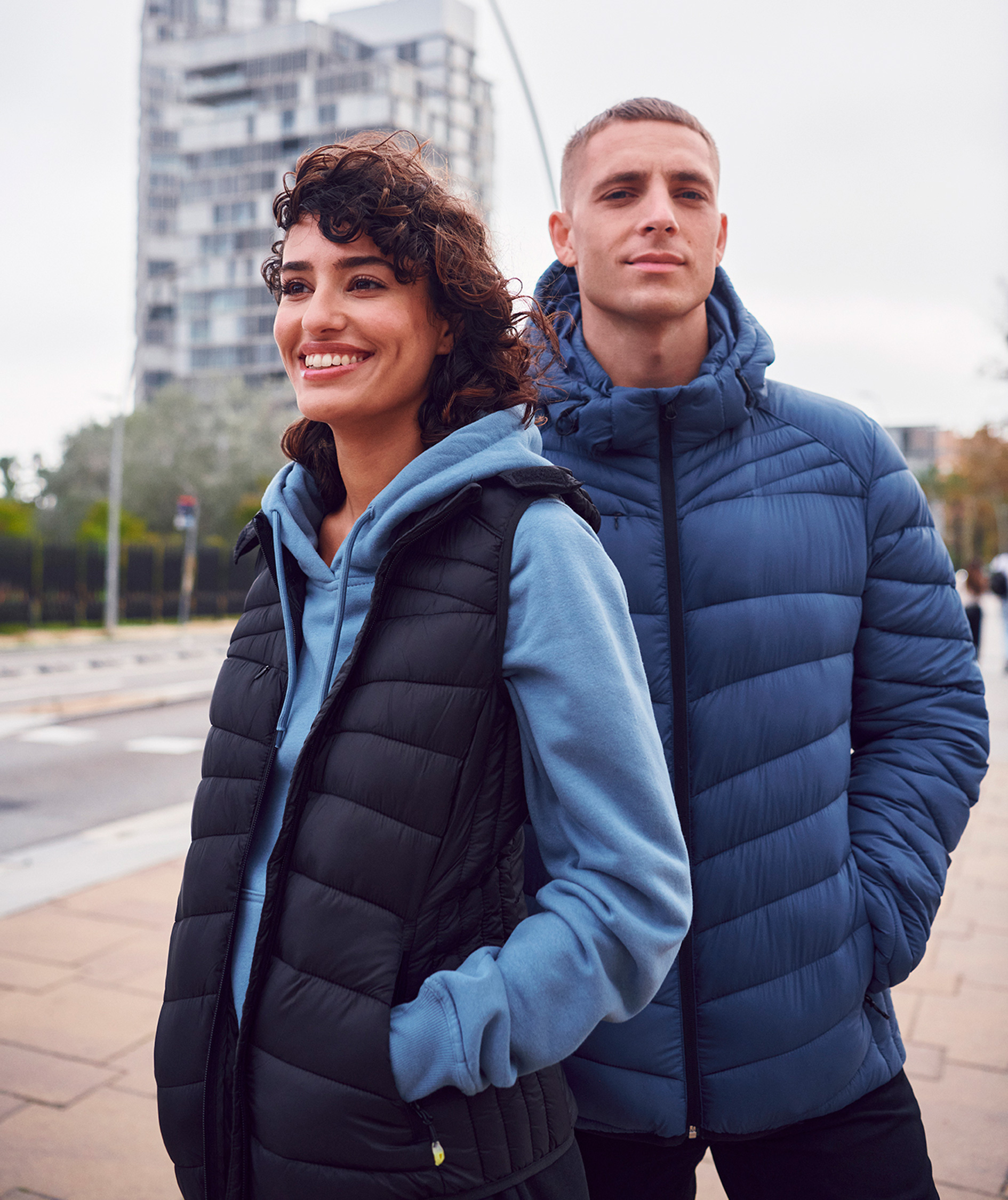 Clique Idaho quilted jacket, Fog Blue, large image number 1