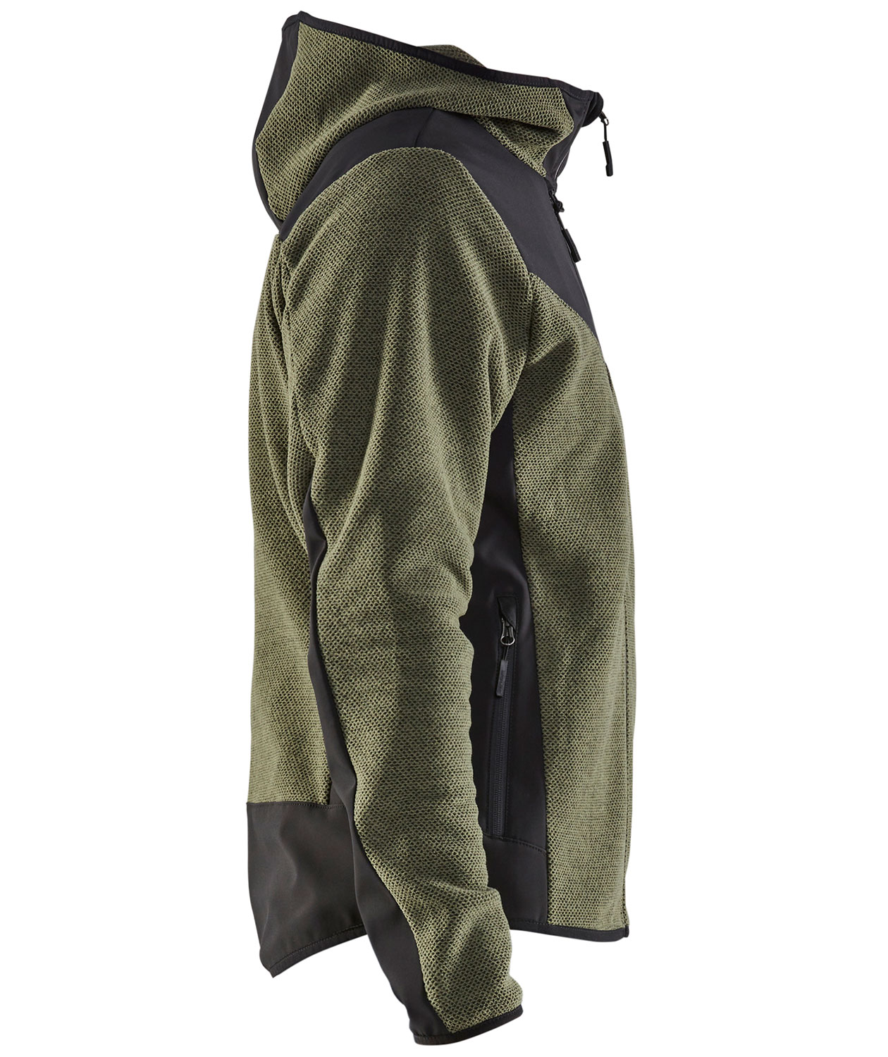 Bl&aring;kl&auml;der stickadjacka, H&ouml;stgr&ouml;nt/Svart, large image number 2