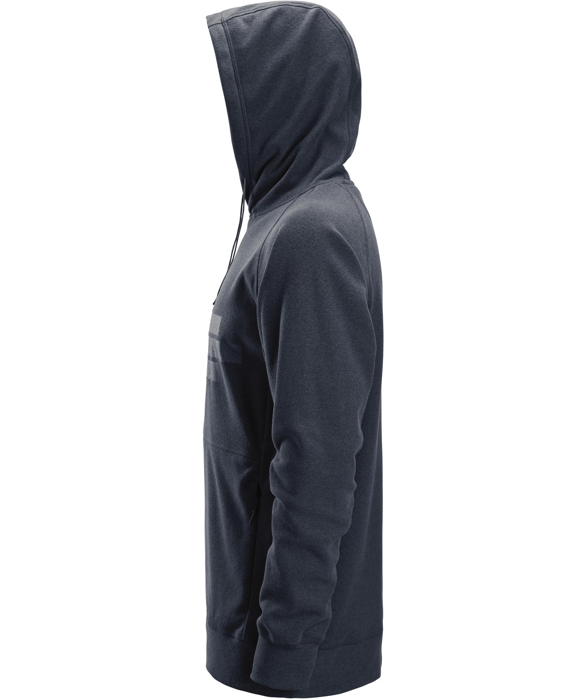 Snickers AllroundWork Polartec&reg; terry hoodie 8075, Dark Navy Melange, large image number 3