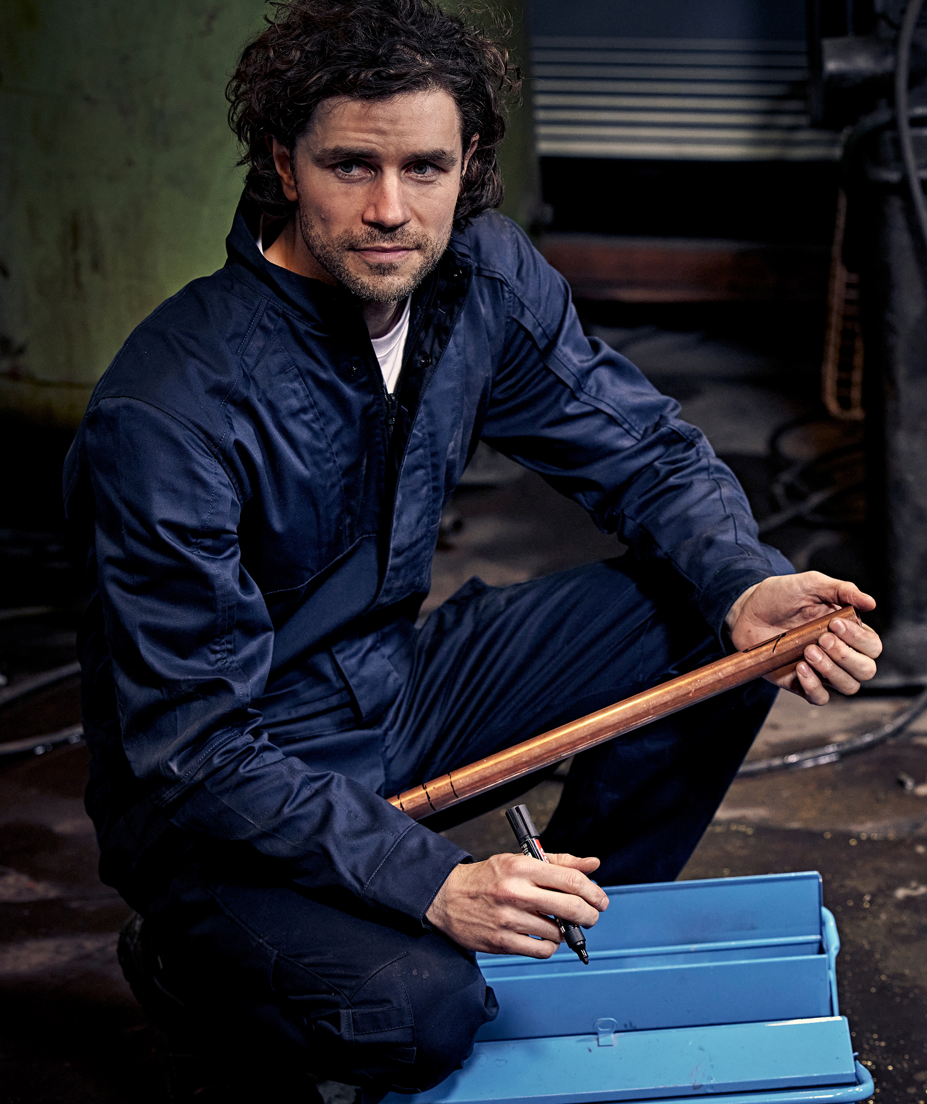 Fristads Green kedeldragt 8930 GWM, M&oslash;rk Marine, large image number 4