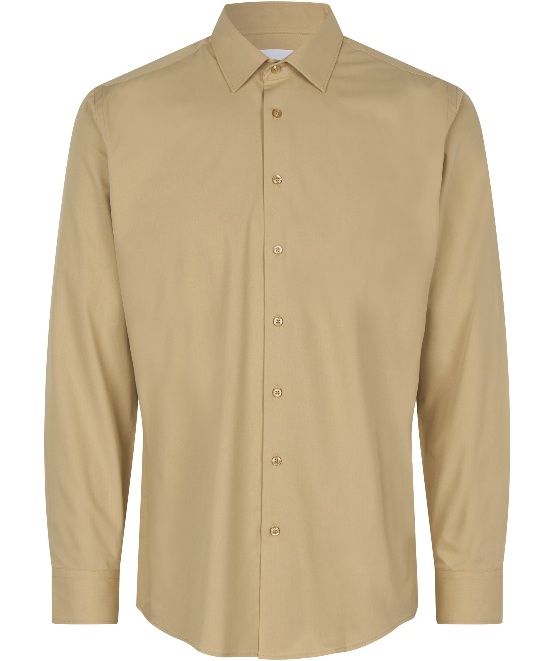 Seven Seas hybrid Slim fit skjorta, Sand, Sand, swatch