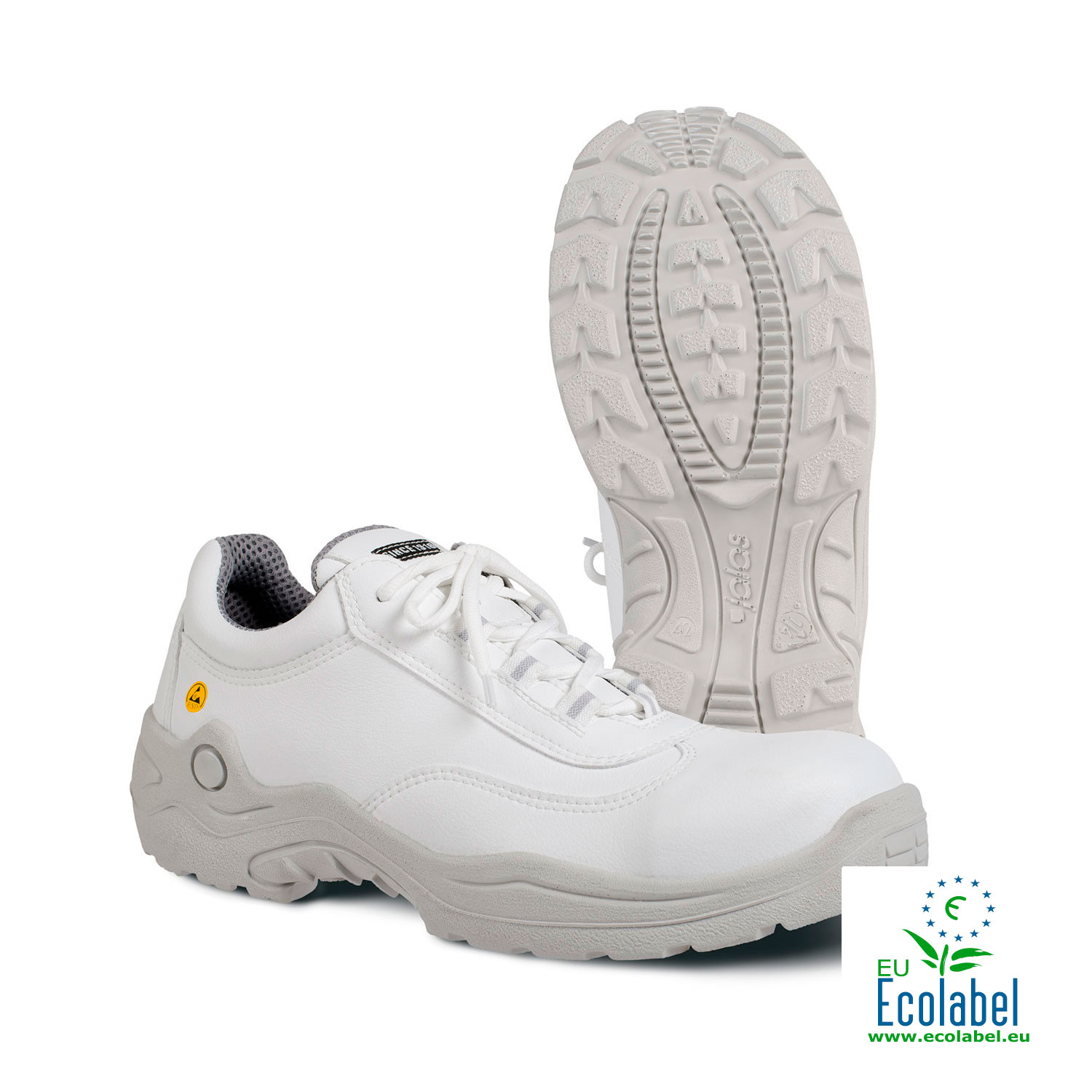 Jalas 6458 Prima White skyddsskor S3, Vit