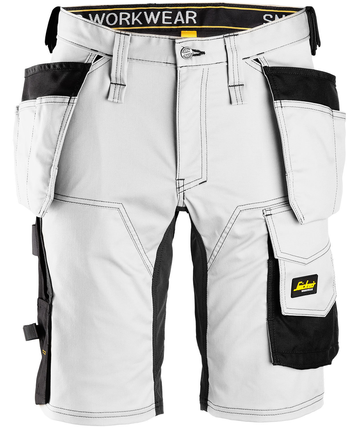 Snickers AllroundWork h&aring;ndverkershorts 6141, Hvit/Svart, Hvit/Svart, swatch