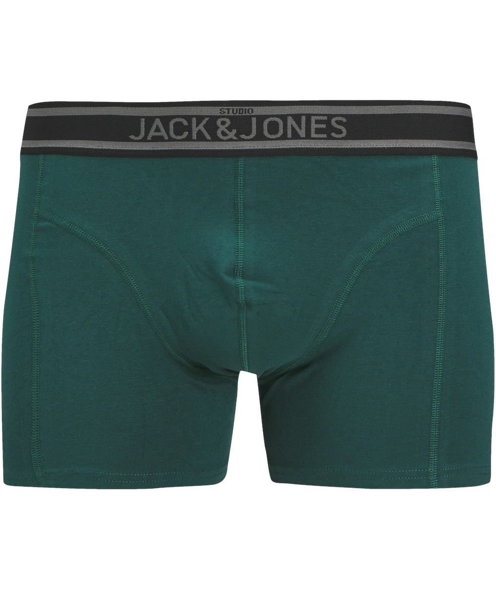 Jack & Jones JACAIDEN SOLID 3er-Pack Boxershorts, Deep Teal, large image number 6