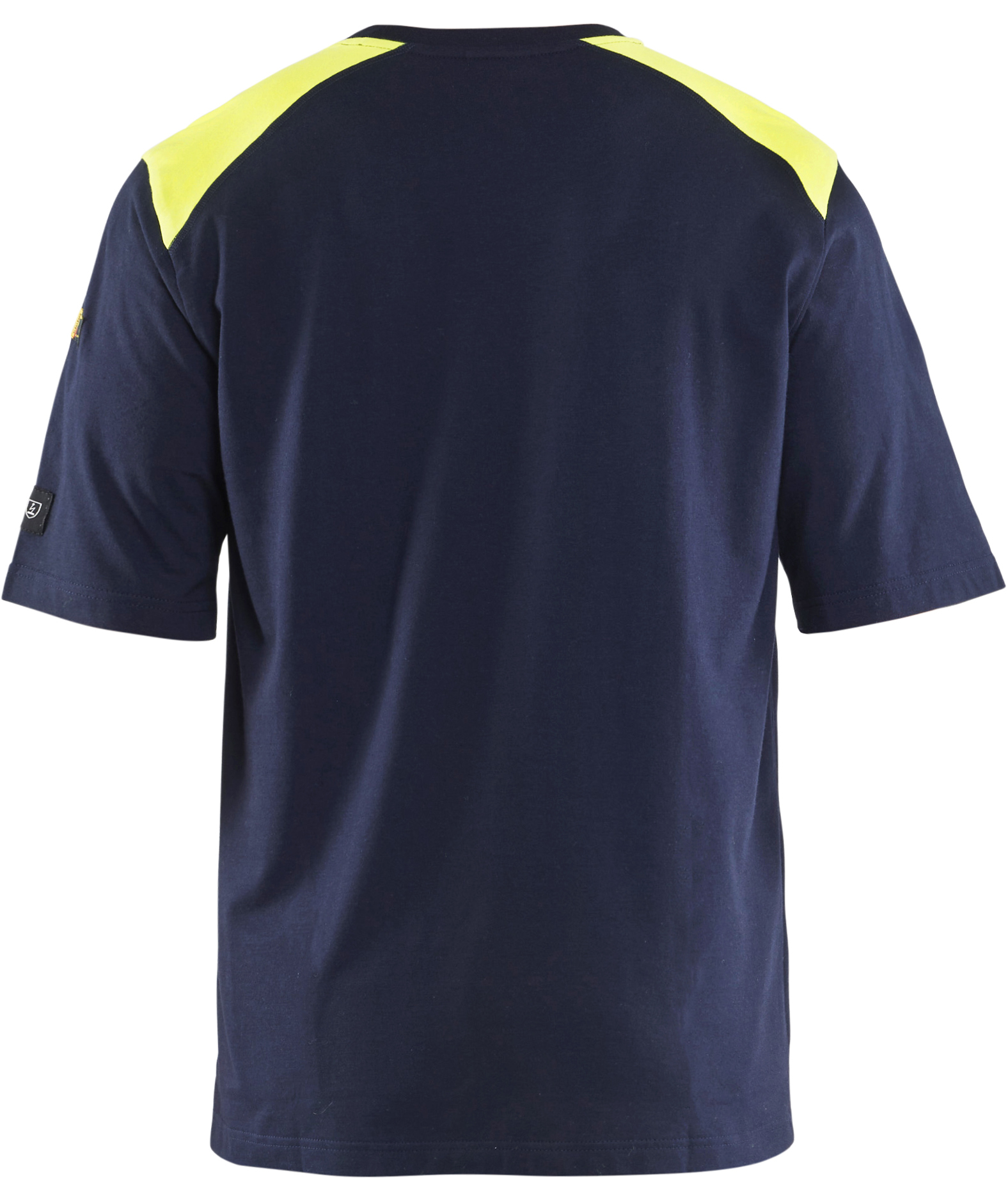 Bl&aring;kl&auml;der FR T-shirt, Marine/Hi-Vis gul
