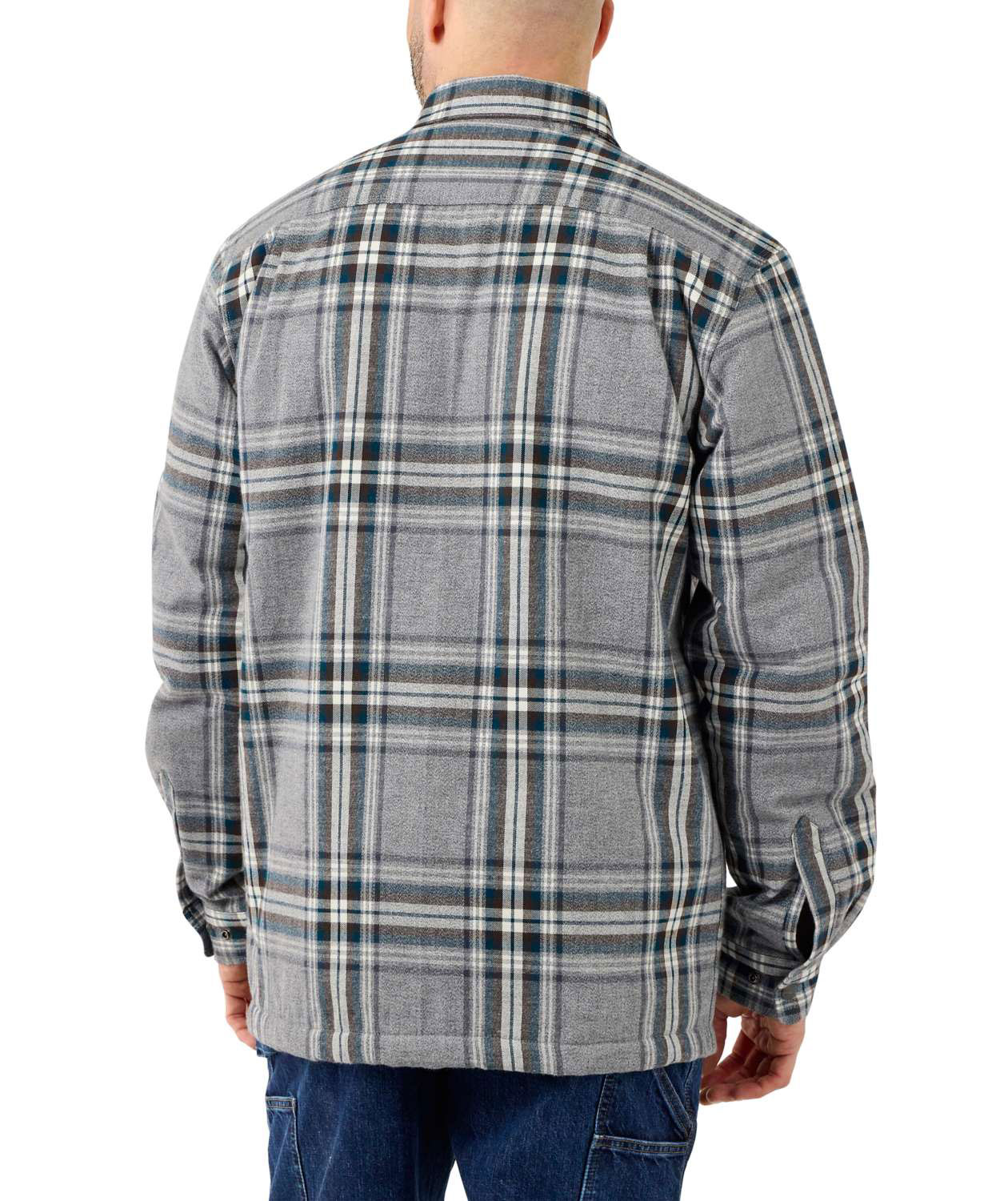 Carhartt sherpa foret skjortejakke, Asphalt, large image number 2