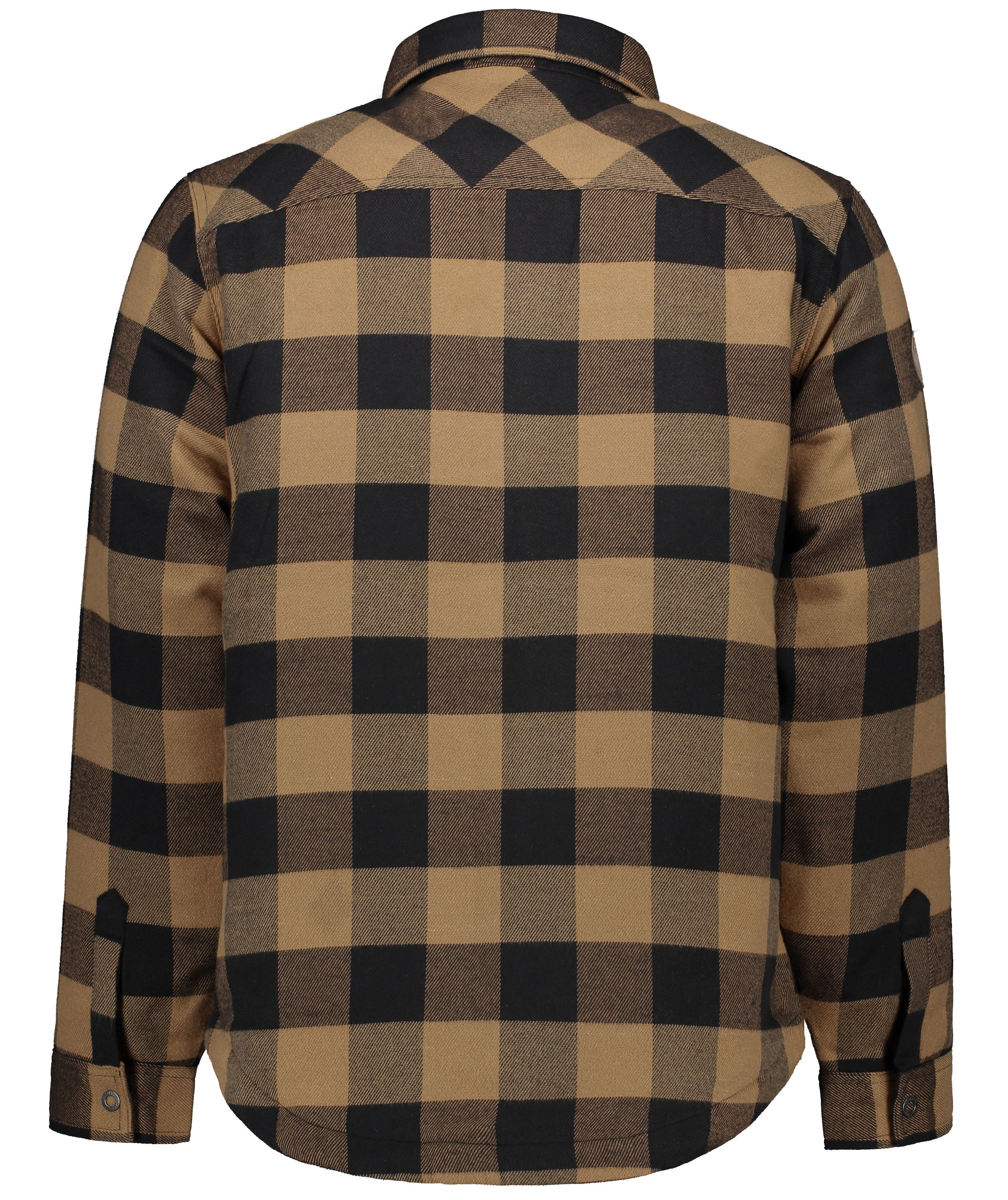 Westborn Gef&uuml;ttert Flannell Hemdjacke, Camel/Black, large image number 3