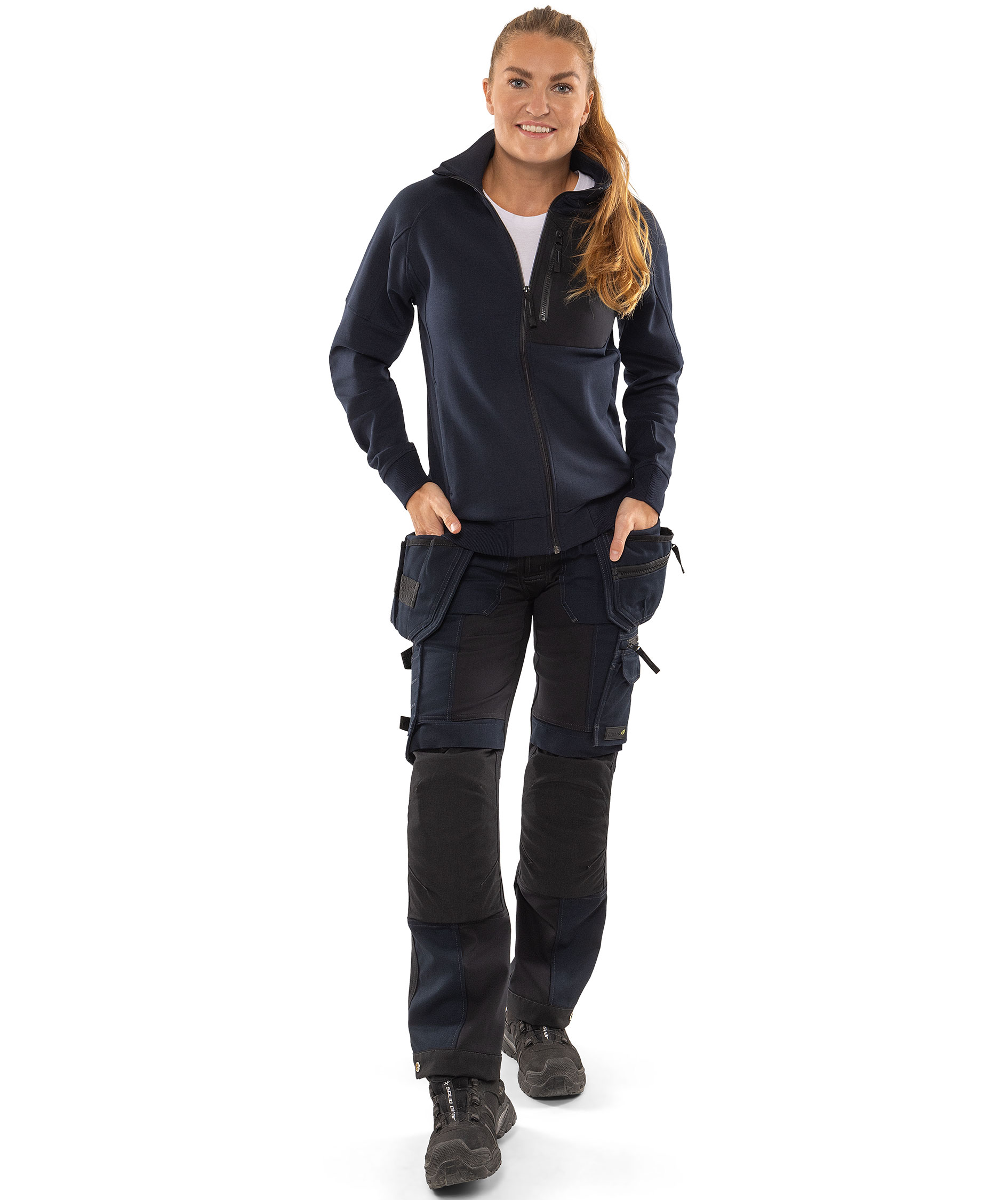 Fristads women's craftsman trousers 2533 GCYD, Marine Blue, large image number 1