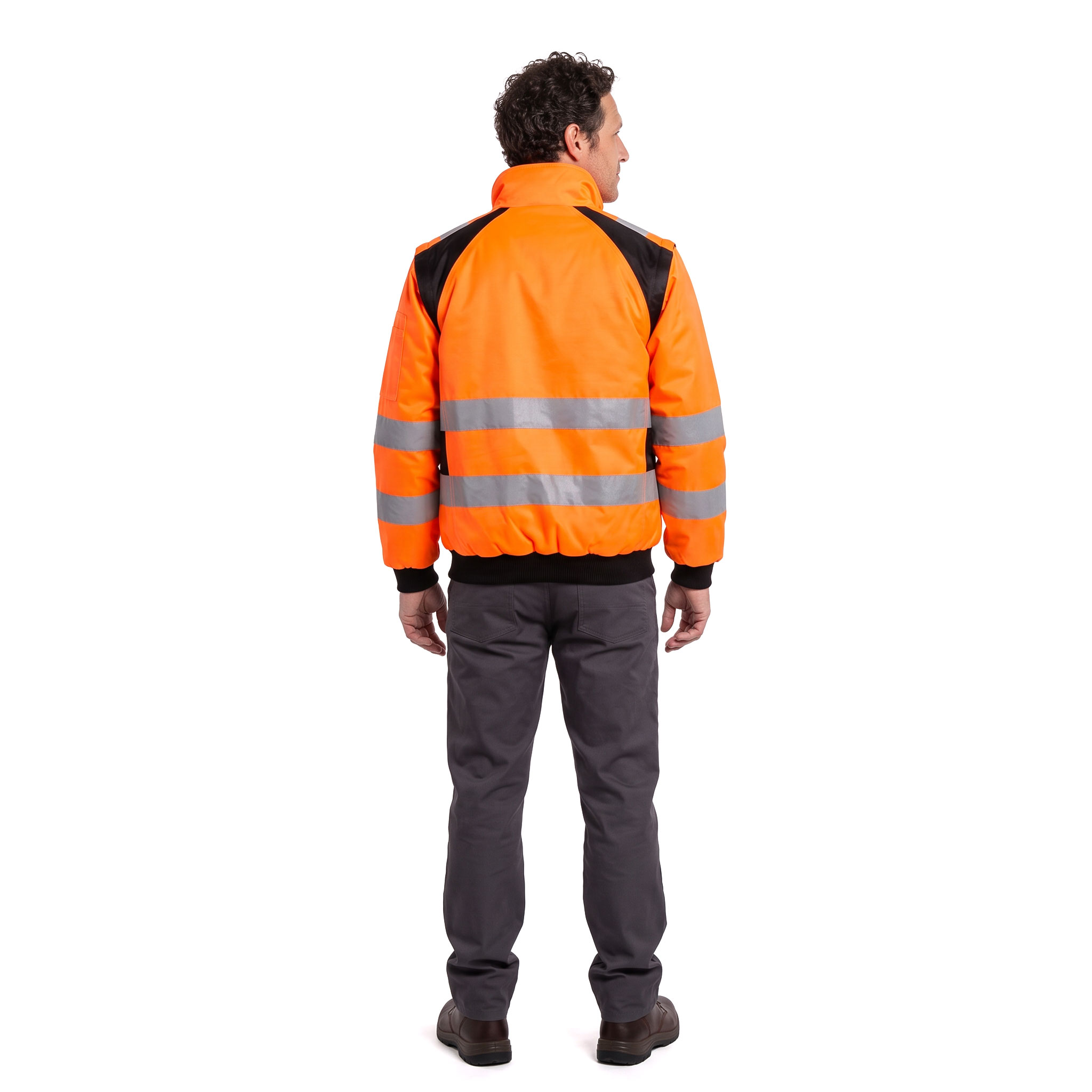Portwest PW3 3-i-1 pilotjacka, Varsel Orange/Svart, large image number 3