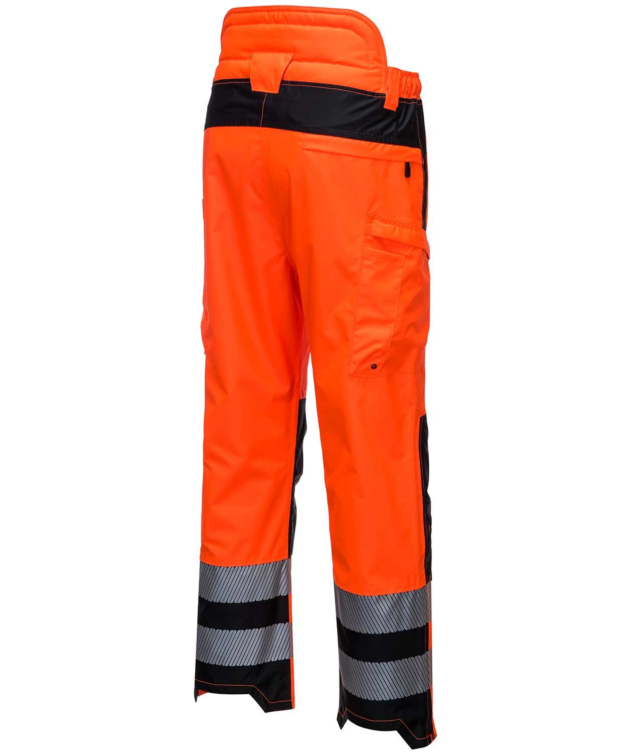 Portwest PW3 rain trousers, Hi-Vis Orange/Black, large image number 3