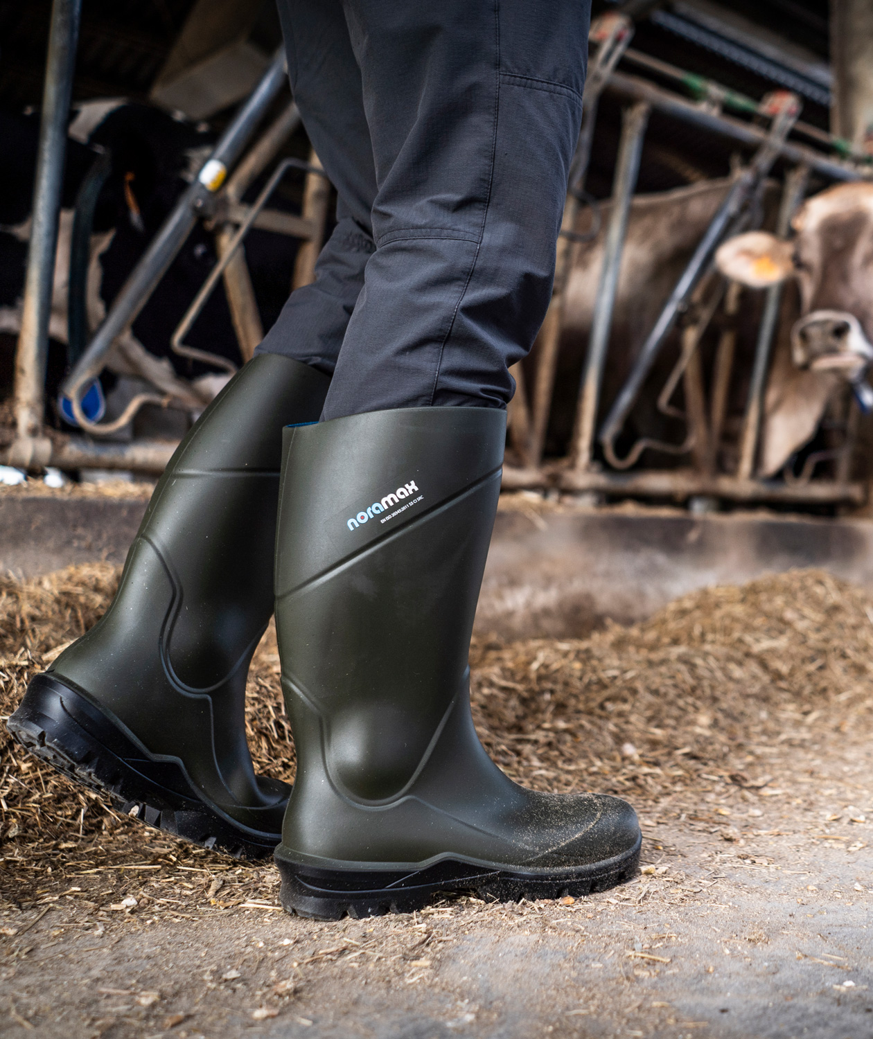 Nora Max Agri gummist&oslash;vler O4, Gr&oslash;n