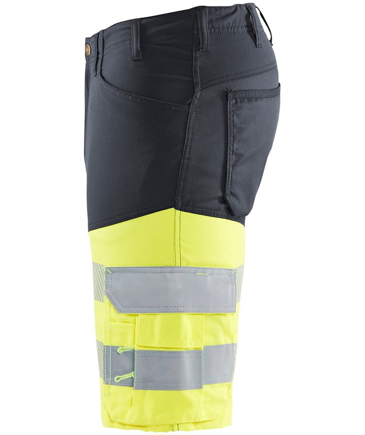 Bl&aring;kl&auml;der arbejdsshorts, Gr&aring;/Hi-Vis Gul, large image number 4