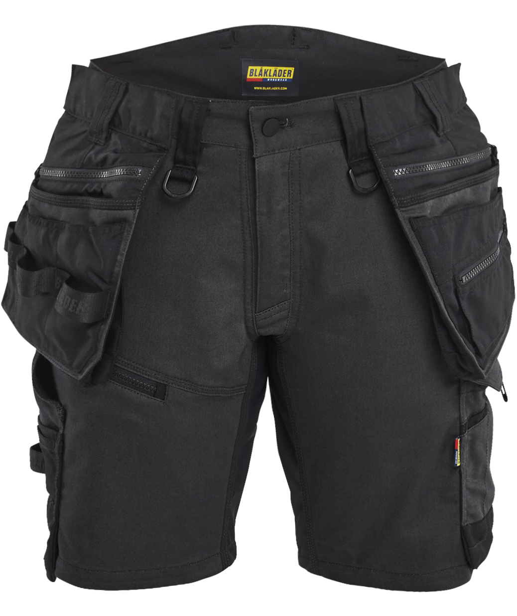 Bl&aring;kl&auml;der Striker dame h&aring;ndverkershorts, Svart/Svart