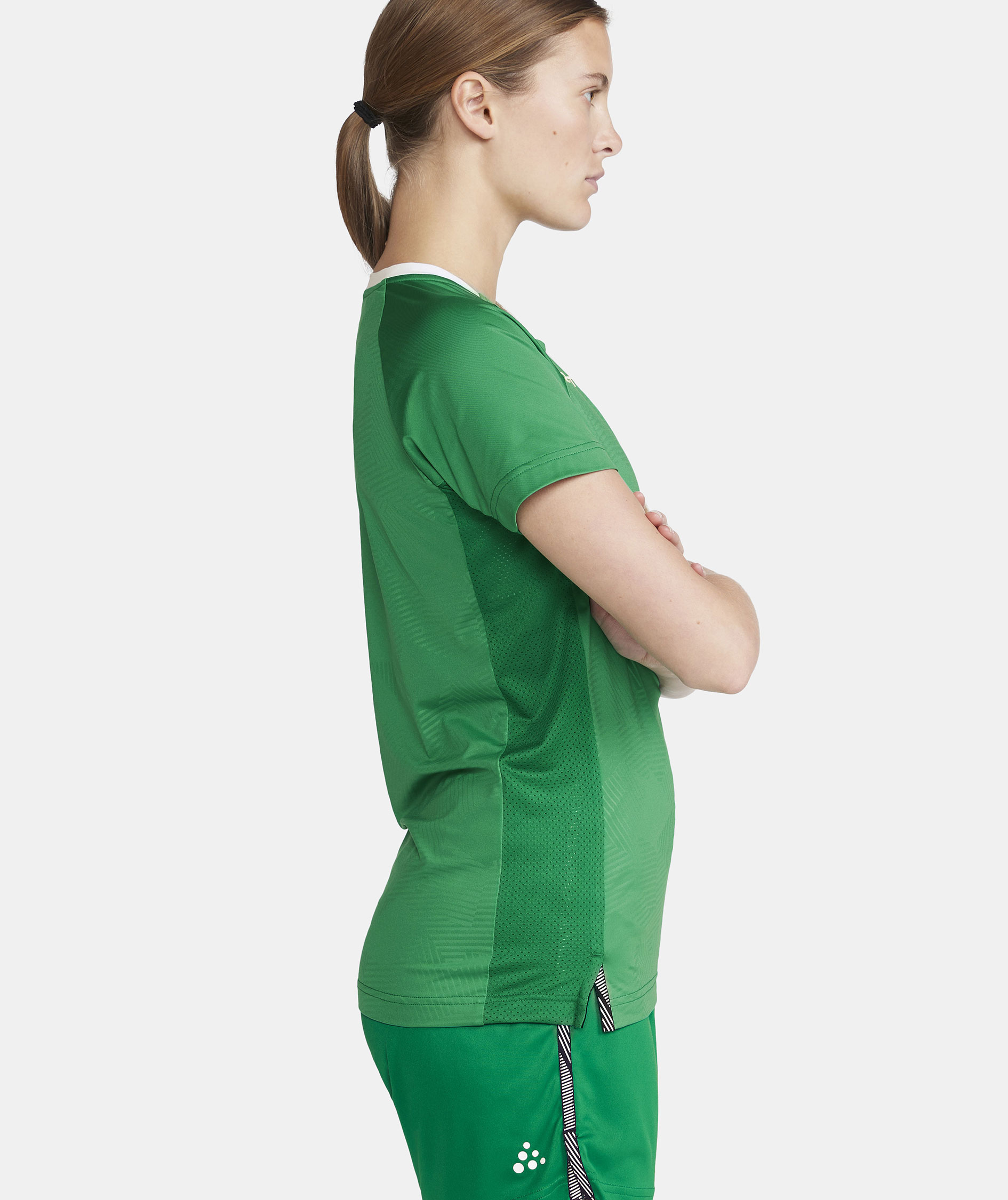 Craft Premier Solid Jersey dame T-shirt, Team green, large image number 7