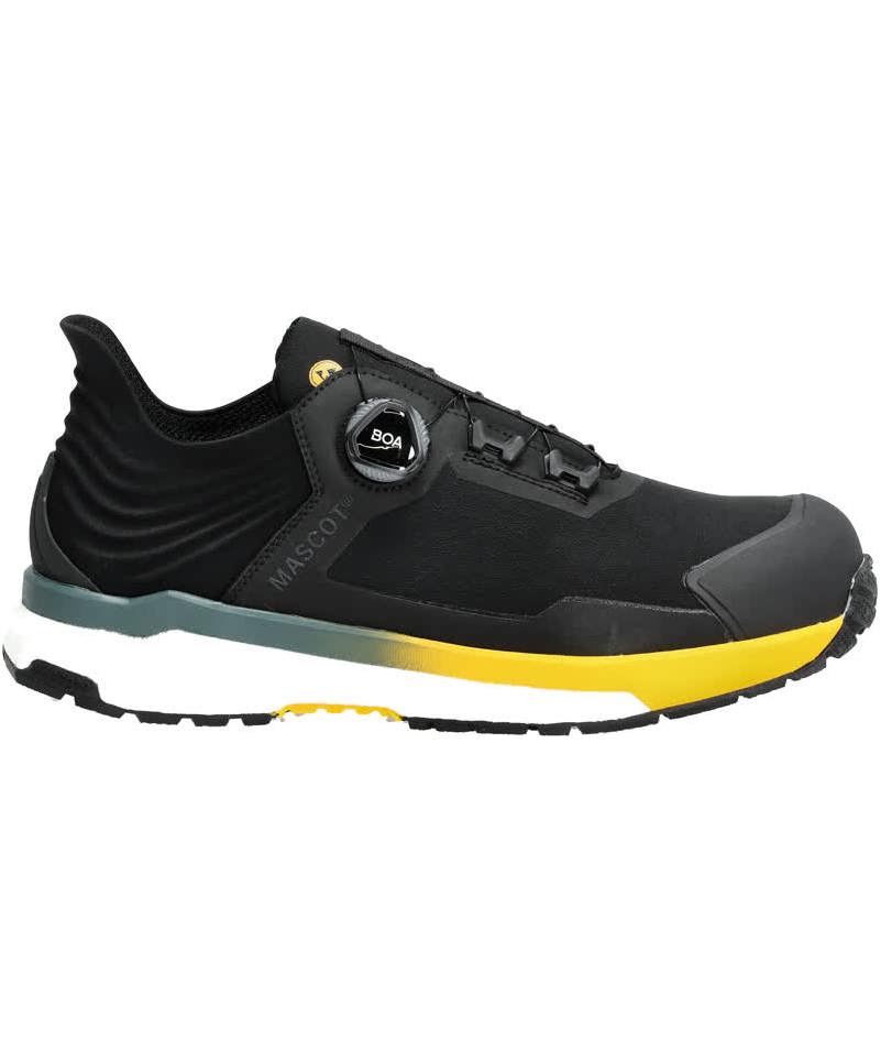 Mascot Customized safety shoes S3S, Black/Sun Yellow, large image number 2