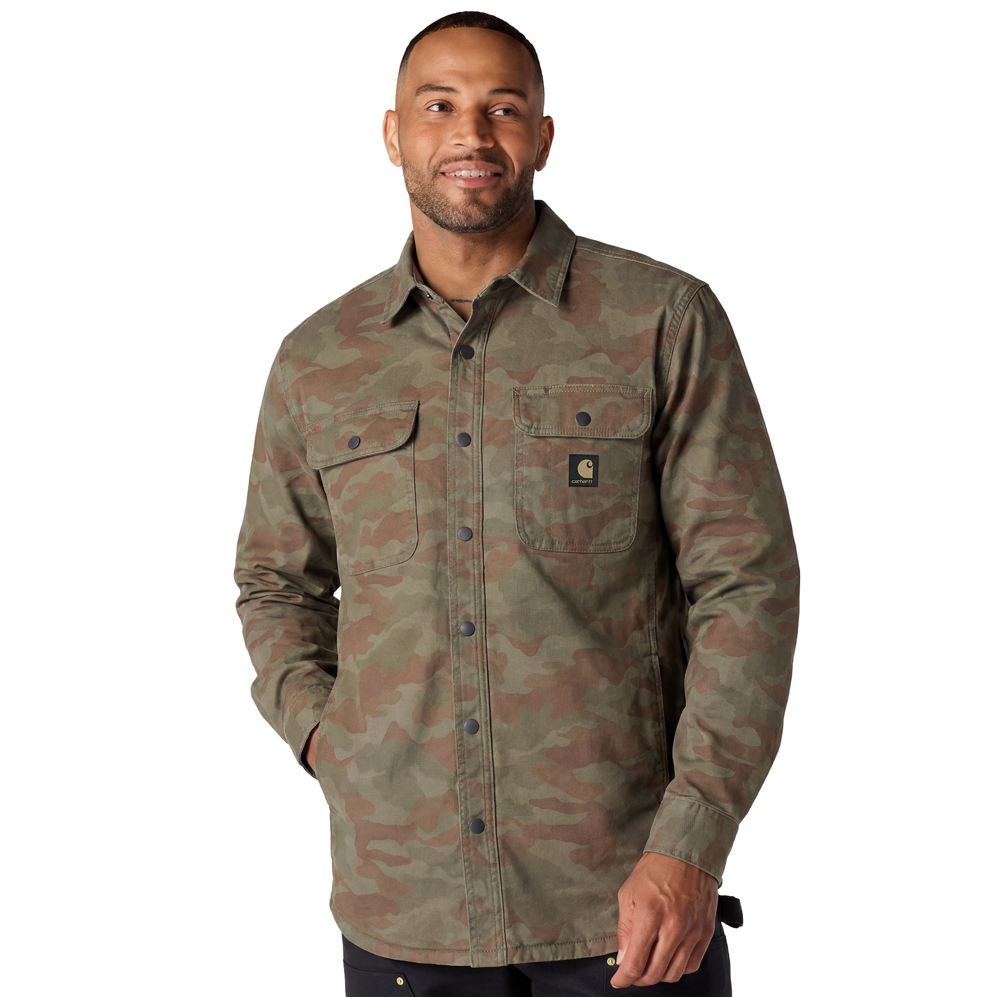 Carhartt skjortejakke, Army Green Camo, large image number 2