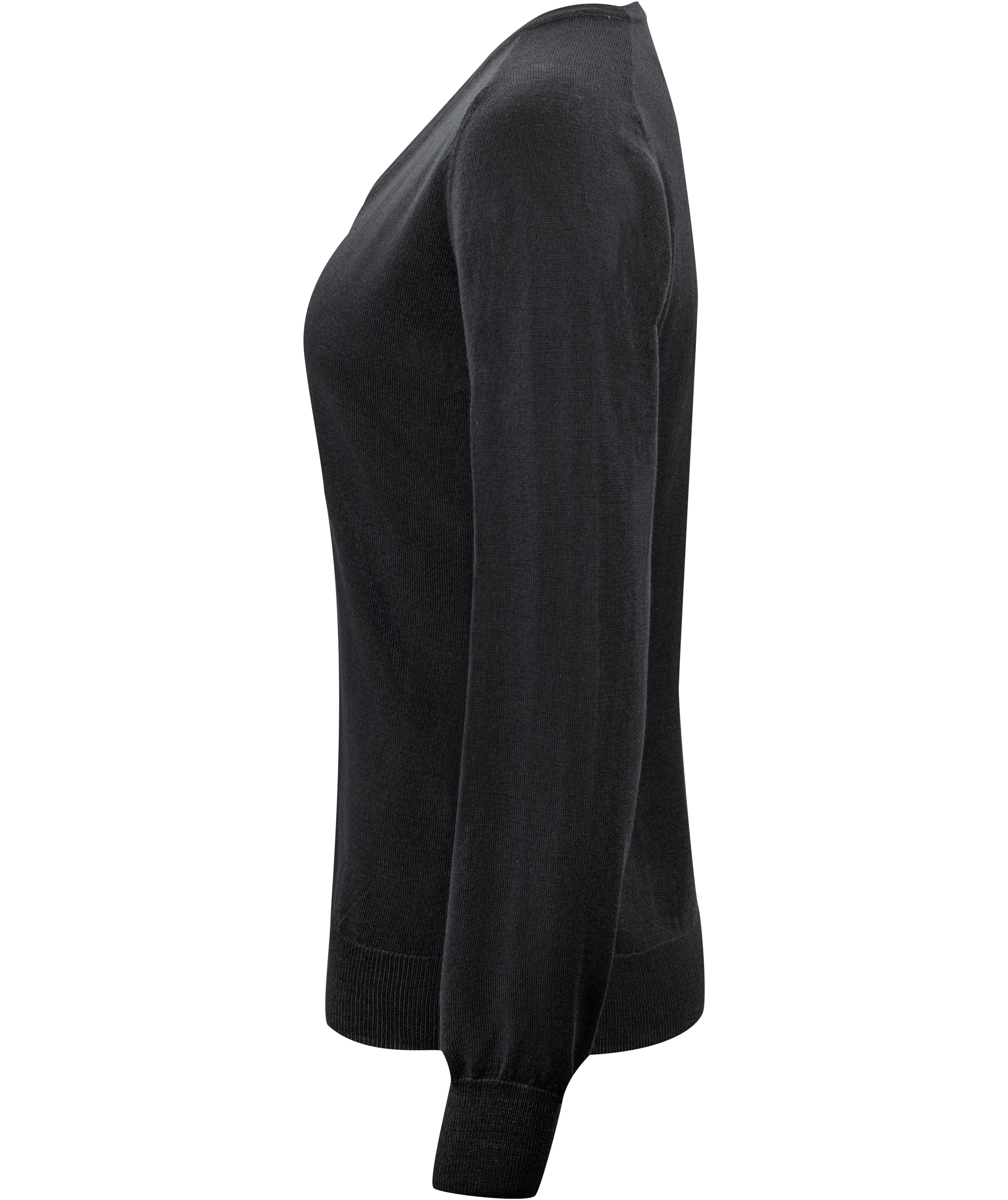 J. Harvest & Frost dame strikket genser med merinoull, Black, large image number 2