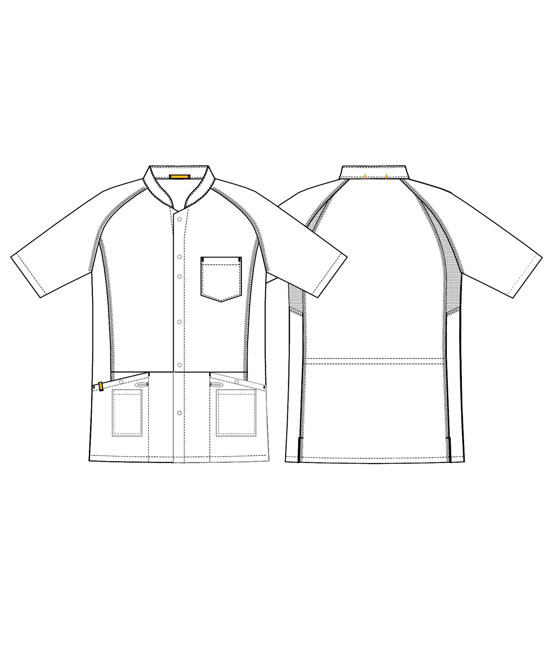 Kentaur kurz&auml;rmlige Funktionshemd, Blau/Wei&szlig; Gestreift, large image number 4