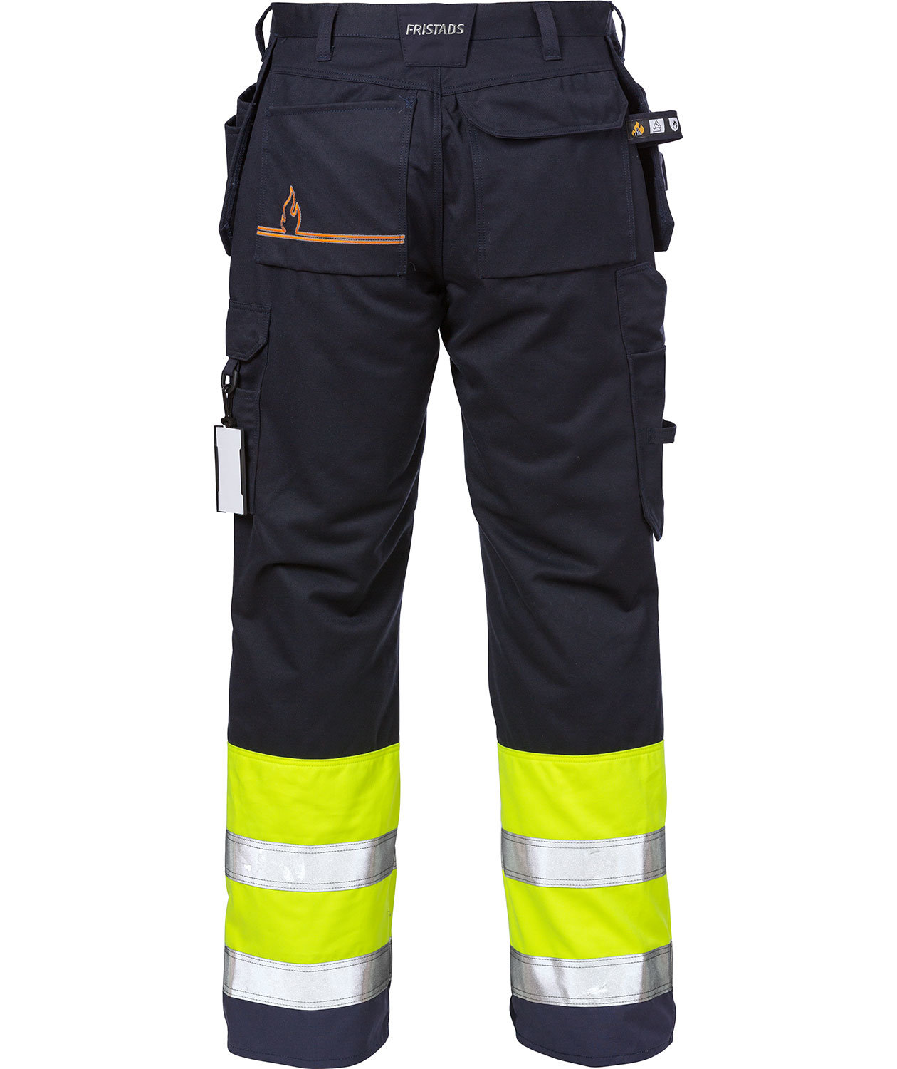Fristads Flamestat h&aring;ndverkerbukse 2074  ATHS, Hi-vis gul/marinebl&aring;