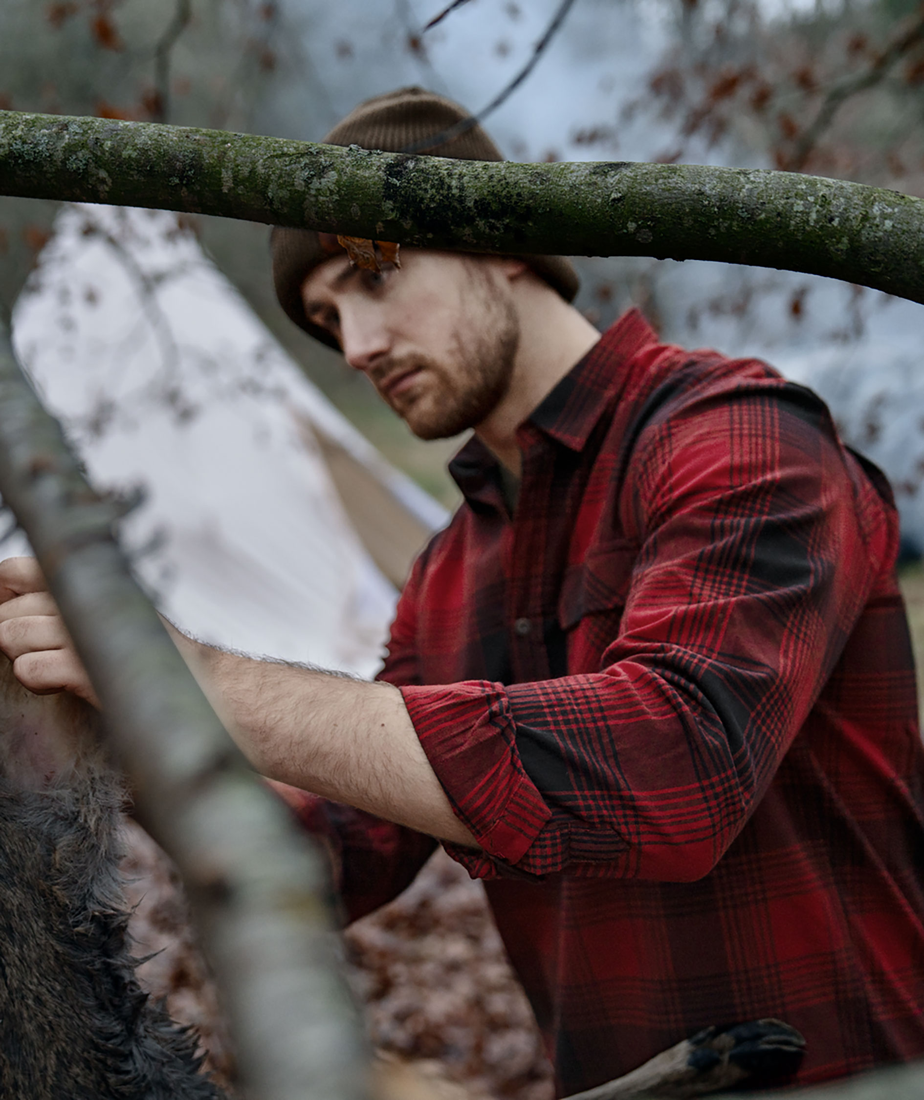 Seeland Glen lumberjack shirt, Red Check