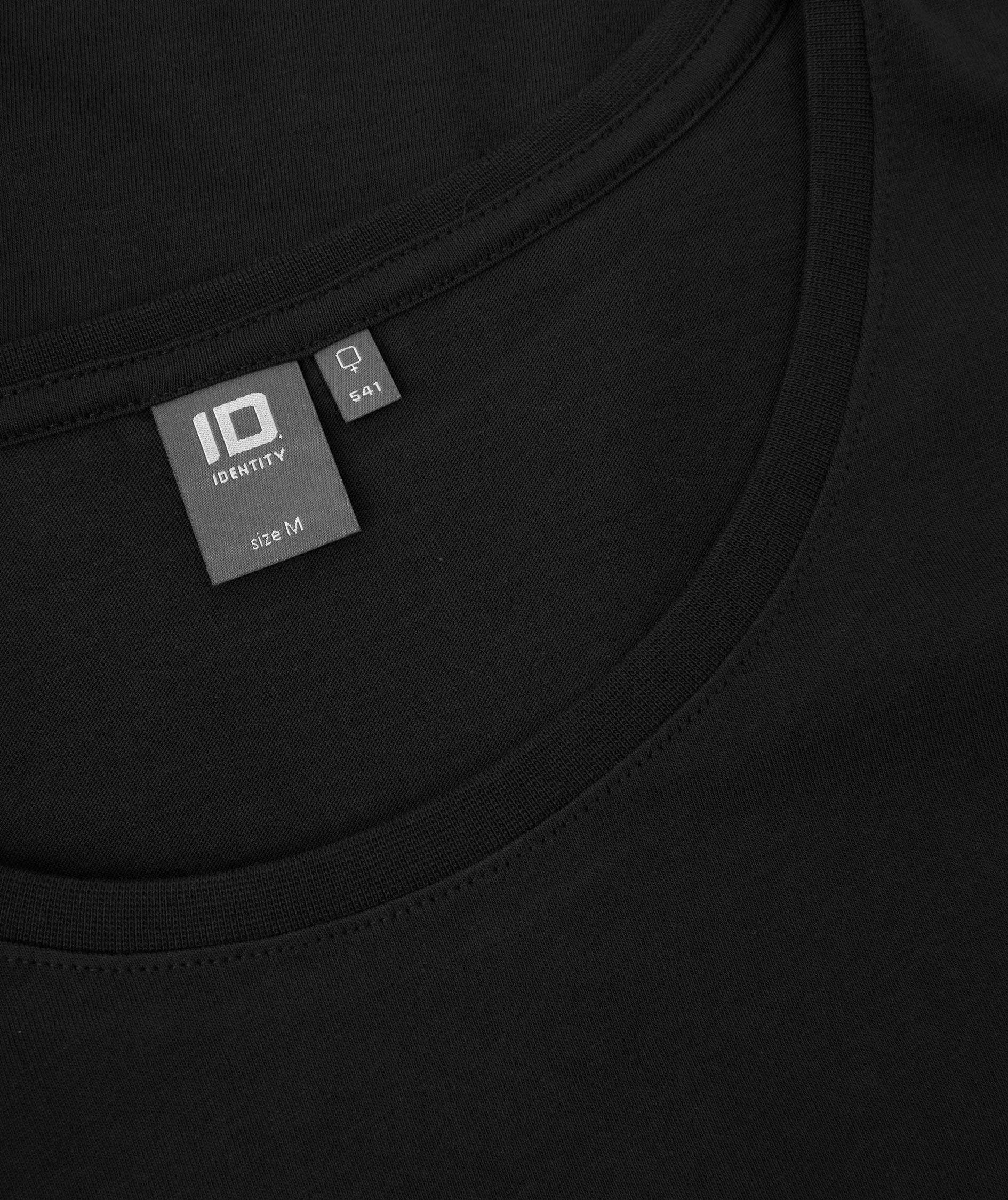 ID dame O-hals T-shirt, Sort, large image number 3