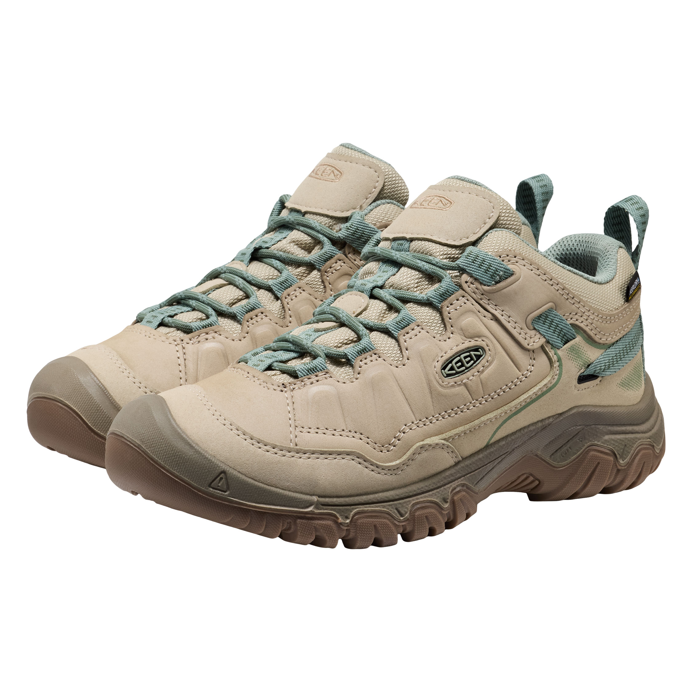 Keen Targhee IV WP women's hiking shoes, Abbey Stone/Lily Pad, large image number 2