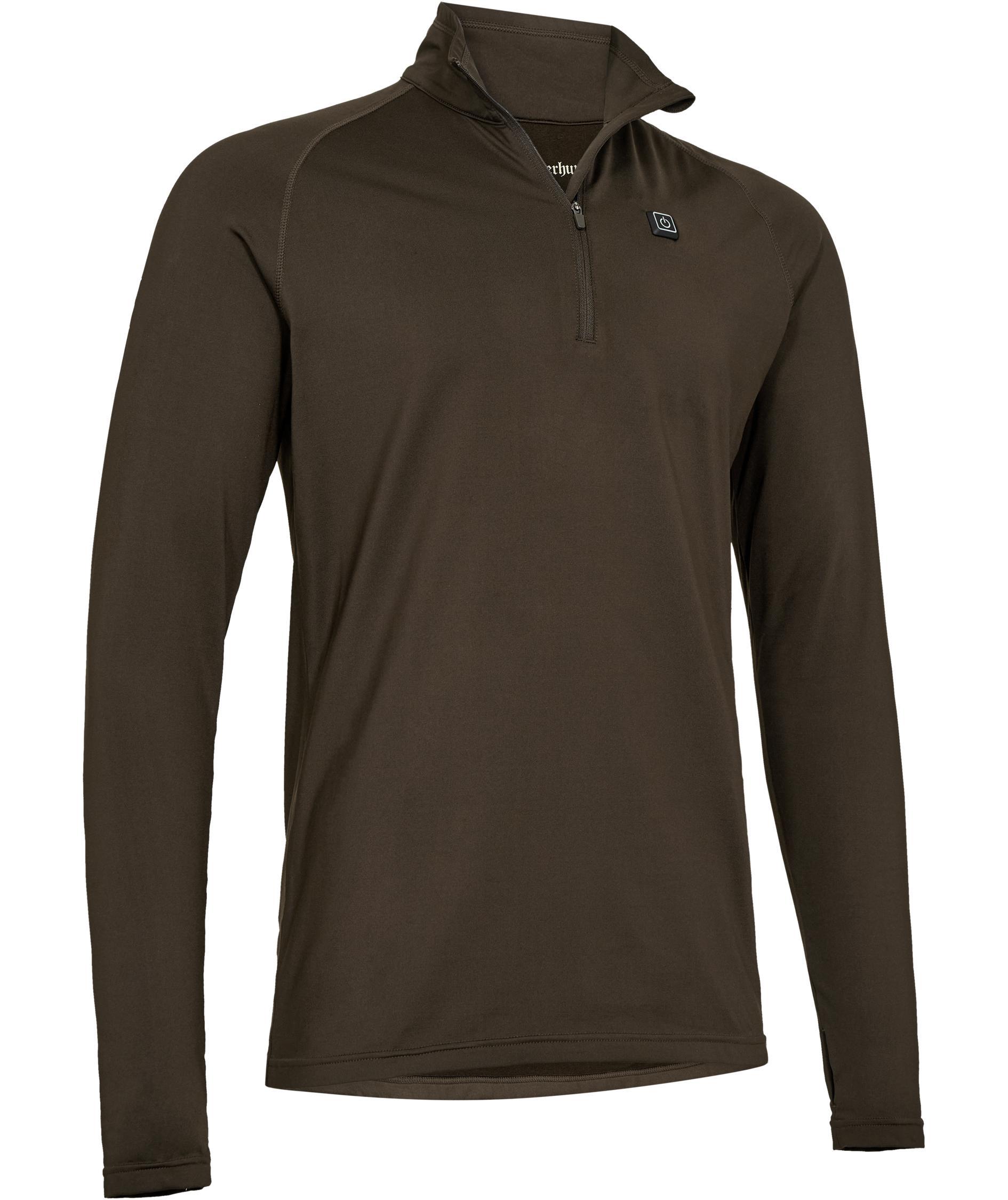 Deerhunter Heat Game half zip baselayer sweater, Wood