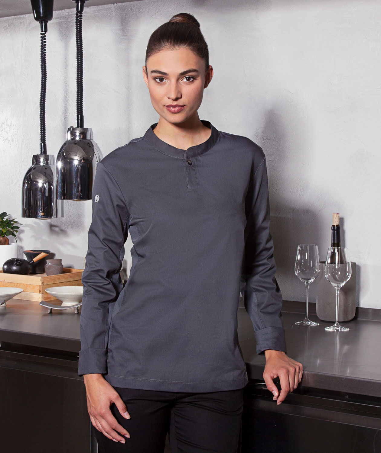 Karlowsky Performance l&aring;ng&auml;rmad pik&eacute;tr&ouml;ja dam, Antracit