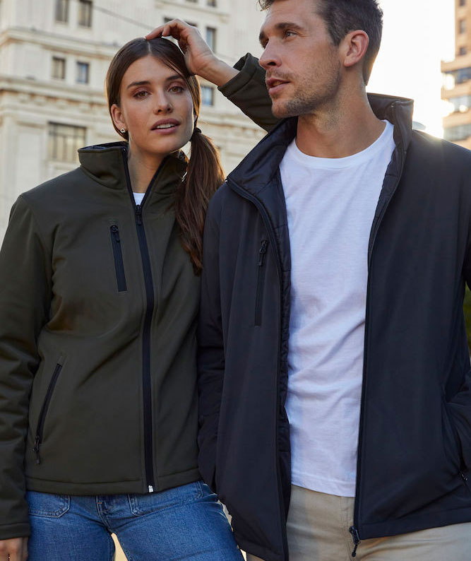 Clique Gef&uuml;ttert Damen Softshelljacke, Fog Green