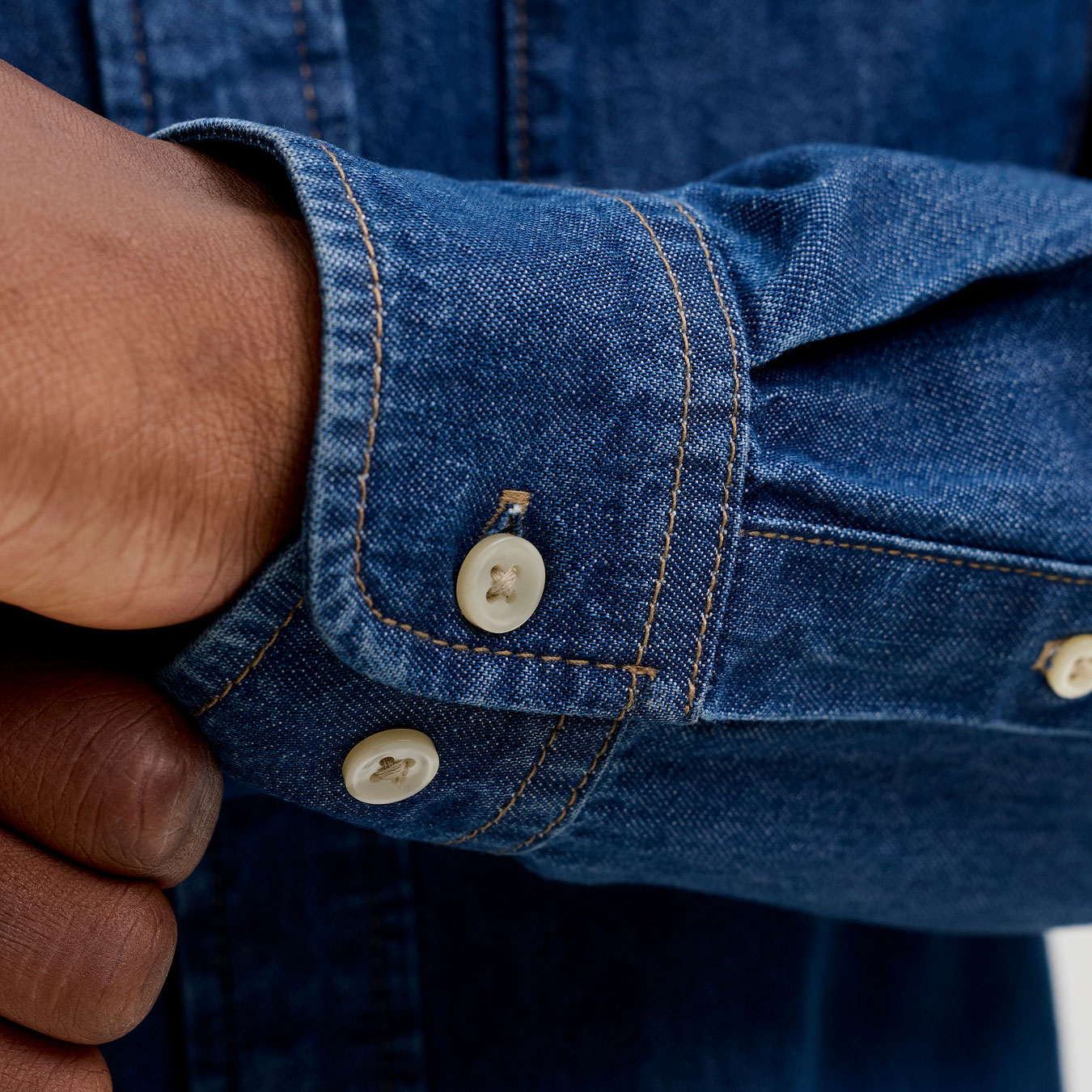 Jack & Jones JJEBROOK JJOXFORD AKM 990 skjorte, Medium Blue Denim, large image number 5
