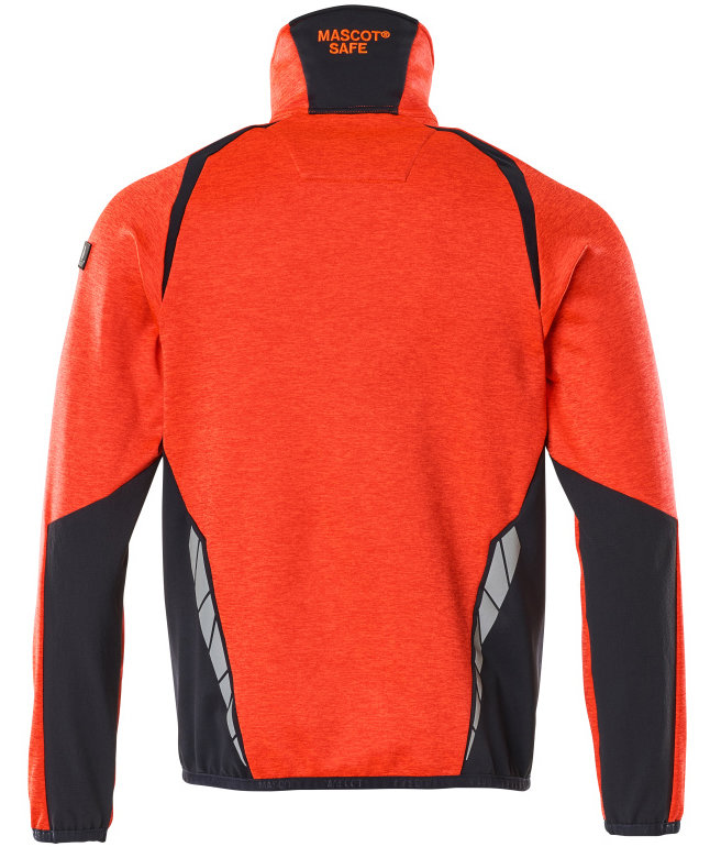 Mascot Accelerate Safe fleecetr&oslash;je, Hi-Vis R&oslash;d/M&oslash;rk Marine, large image number 1